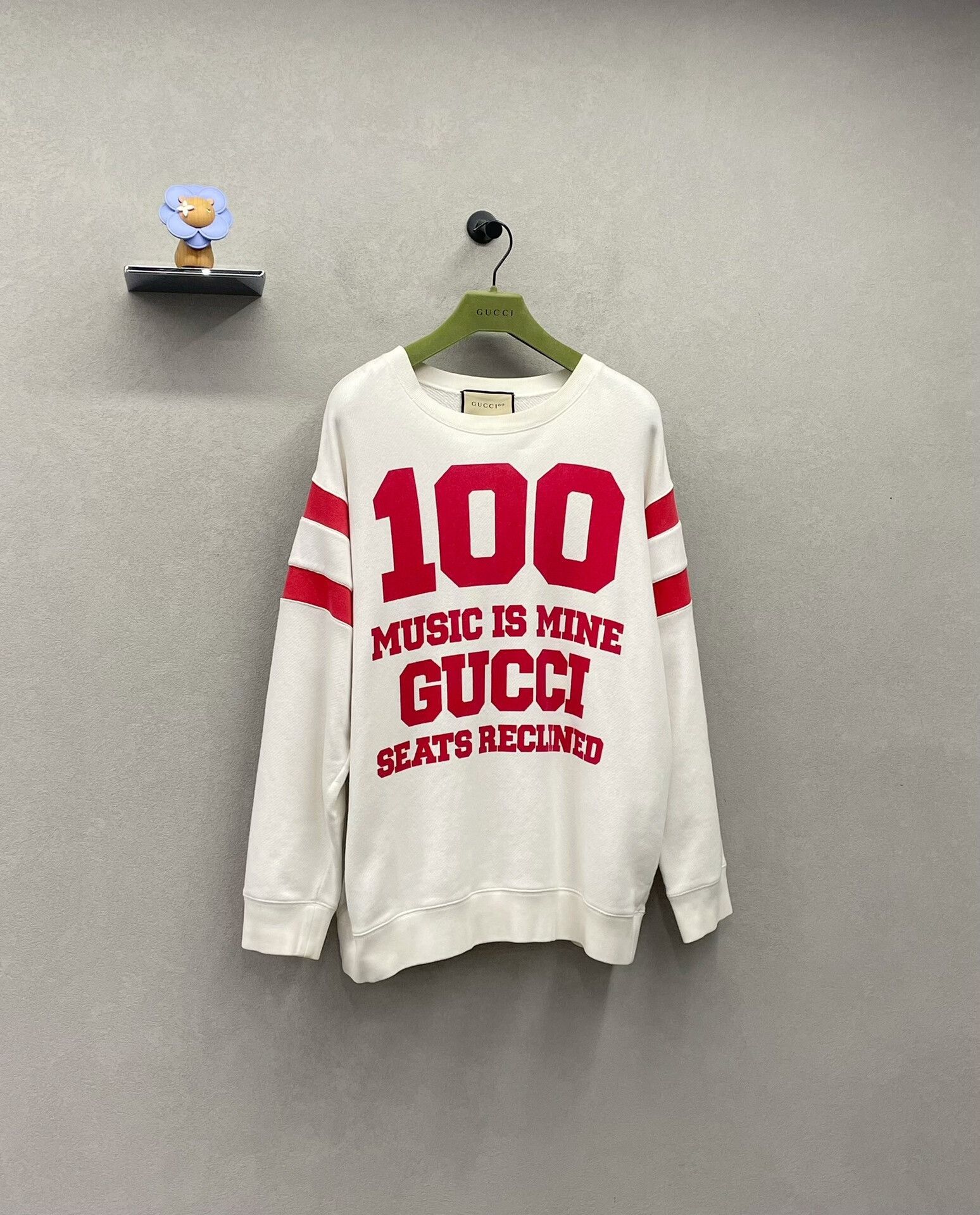 Gucci gucci 100th anniversary white sweatshirt for men Size US M / EU 48-50 / 2 - 3 Thumbnail