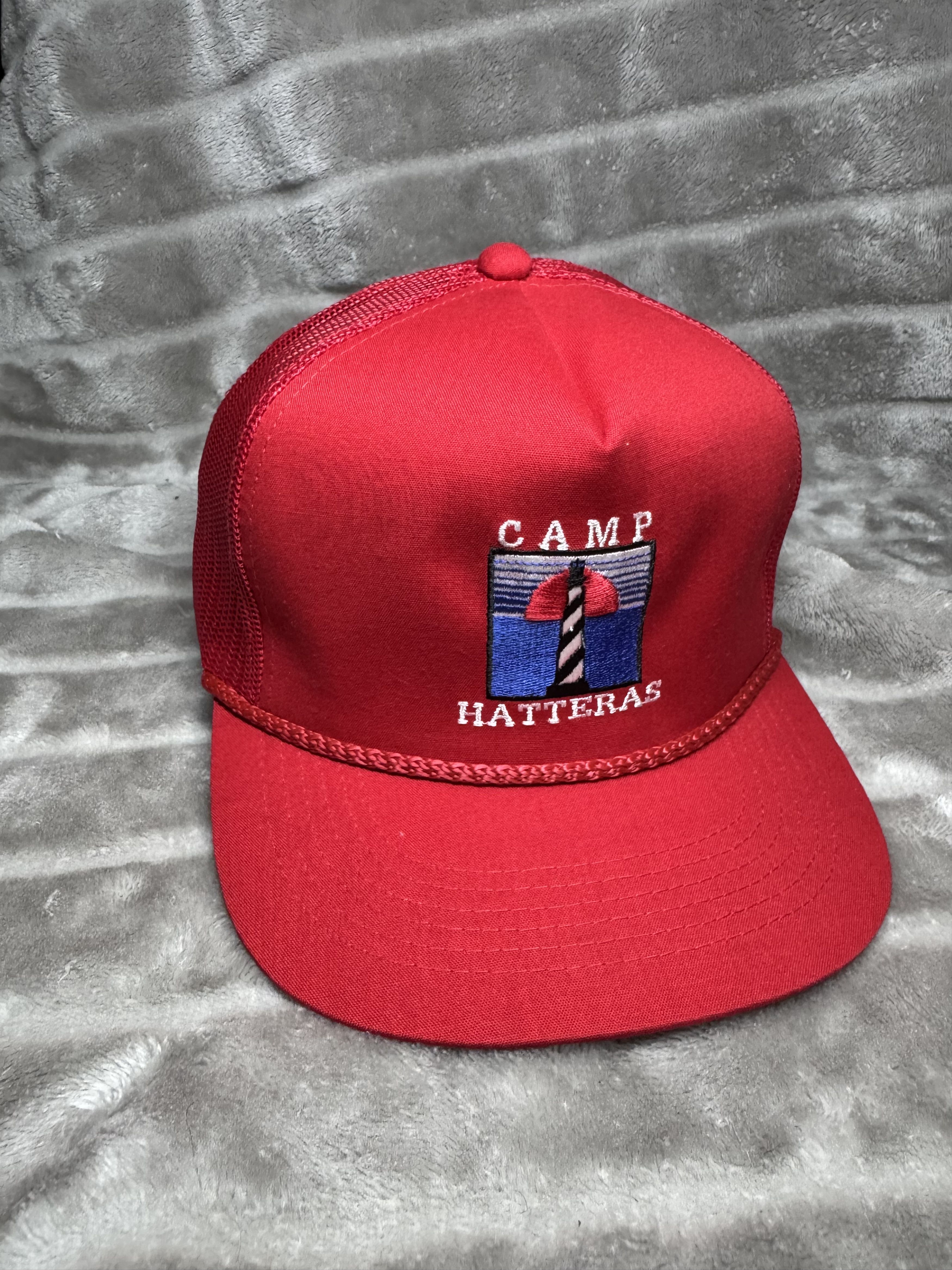 Other Vintage Camp Hatteras RV Park Trucker Cord Hat Snapback Red Size ONE SIZE - 1 Thumbnail