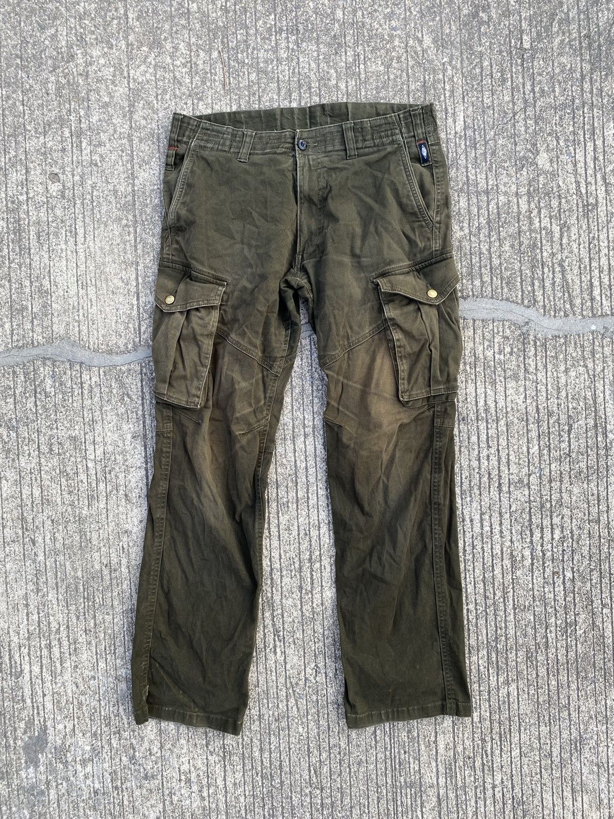 image of Vintage Geride Military Flared Pants in Green, Men's (Size 31)