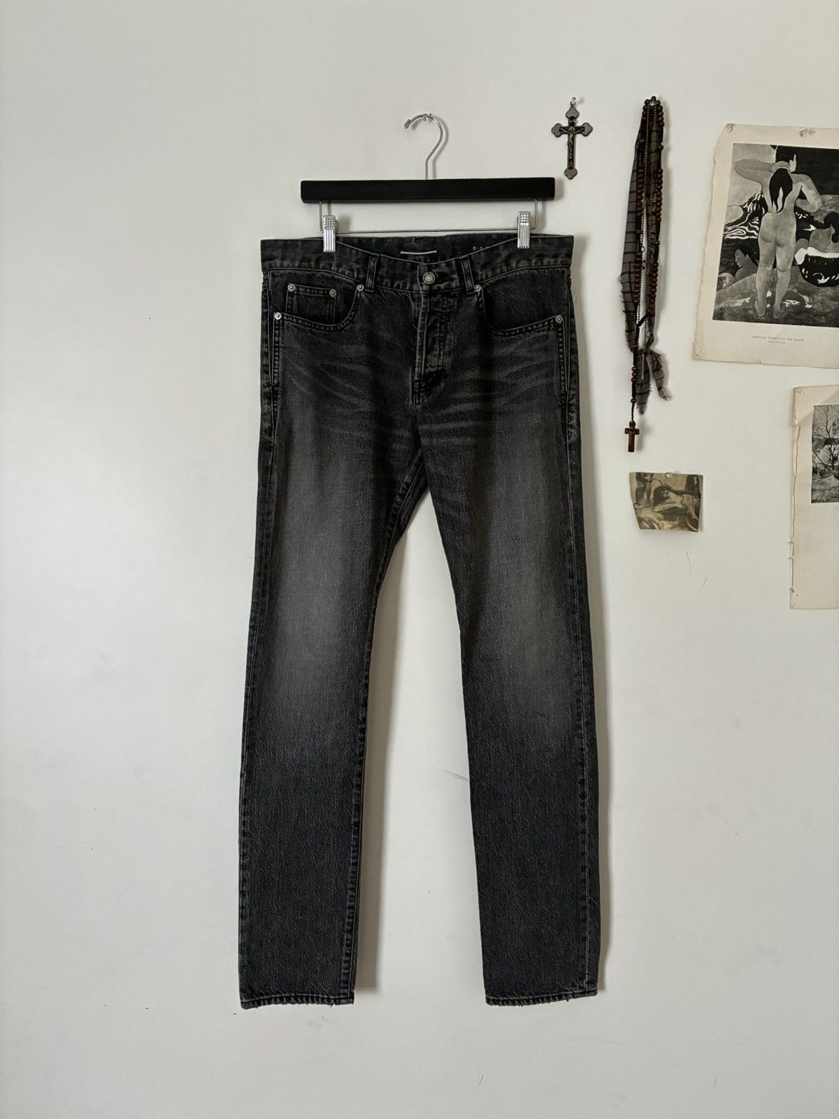 Saint Laurent Paris 2019 D18 Faded Denim