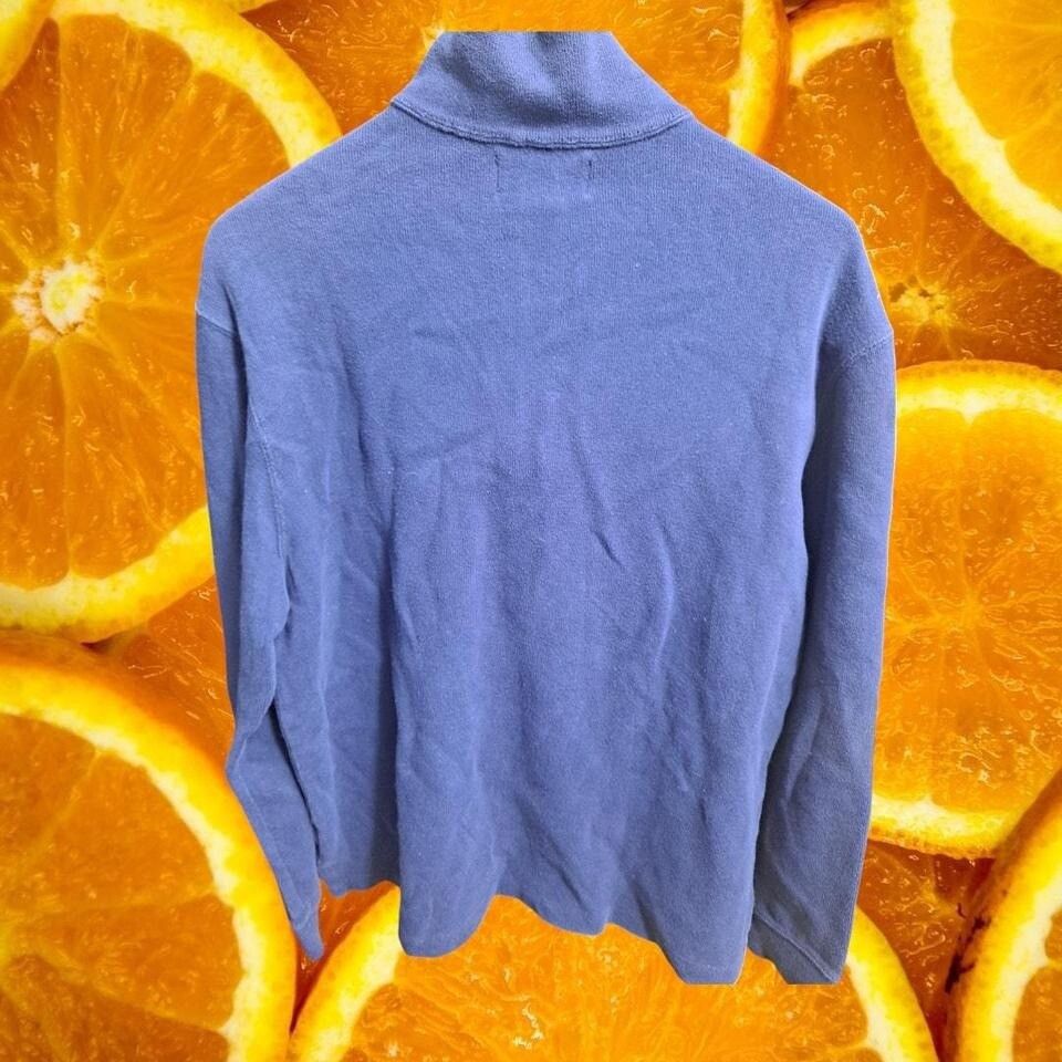 Polo Ralph Lauren Polo Ralph Lauren Men's Blue Quarter Zip Estate-Rib Pullover Size US M / EU 48-50 / 2 - 3 Thumbnail