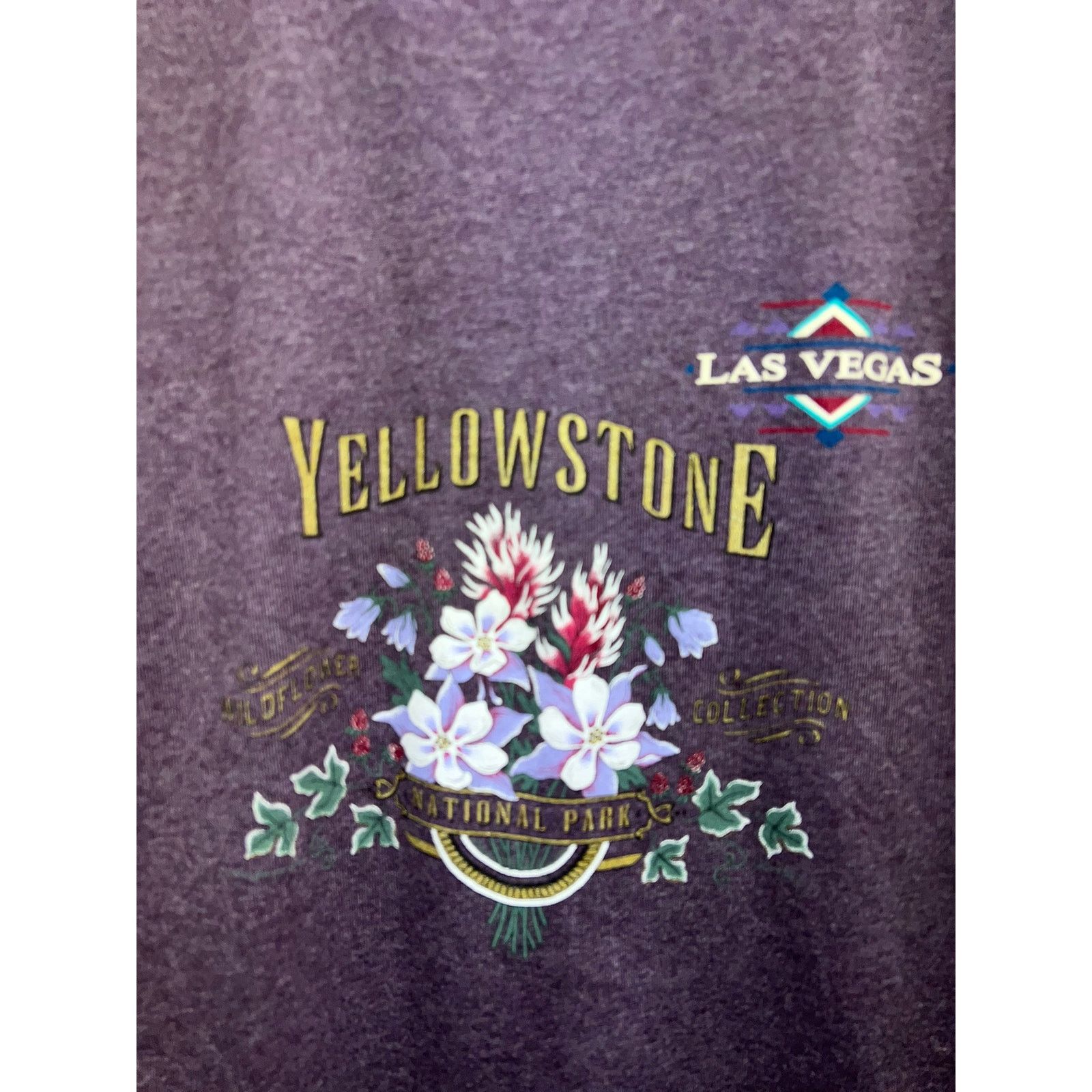 Jerzees Vintage Test Print Shirt Yellowstone Las Vegas Purple 90s L Size US L / EU 52-54 / 3 - 2 Thumbnail