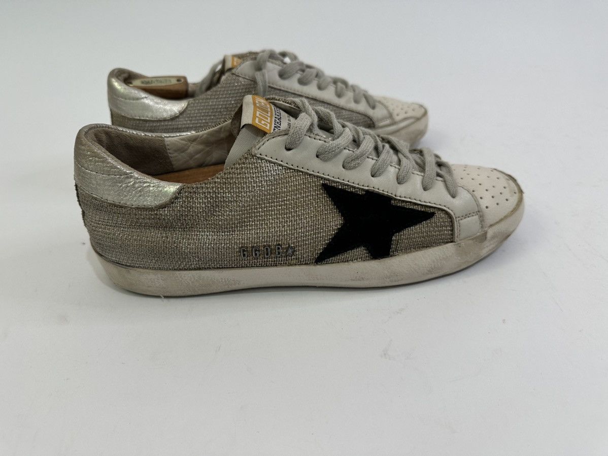 Golden Goose Golden Goose White Grey Leather Suede Superstar Sneaker Size US 7 / EU 40 - 2 Thumbnail