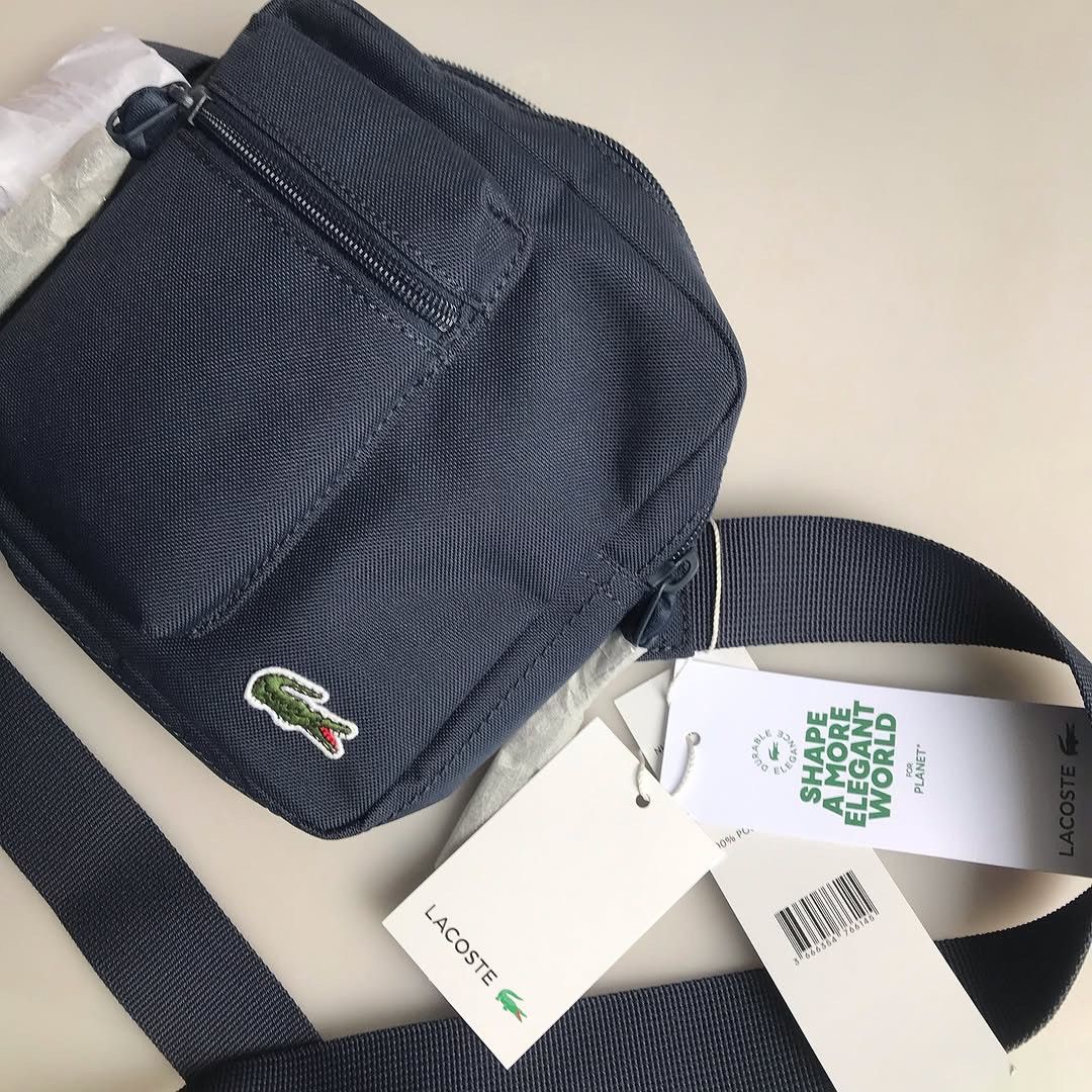 Lacoste Lacoste Mens Blue Shoulder Blue Mini Bag pouch Bnwt Brand Size ONE SIZE - 8 Thumbnail