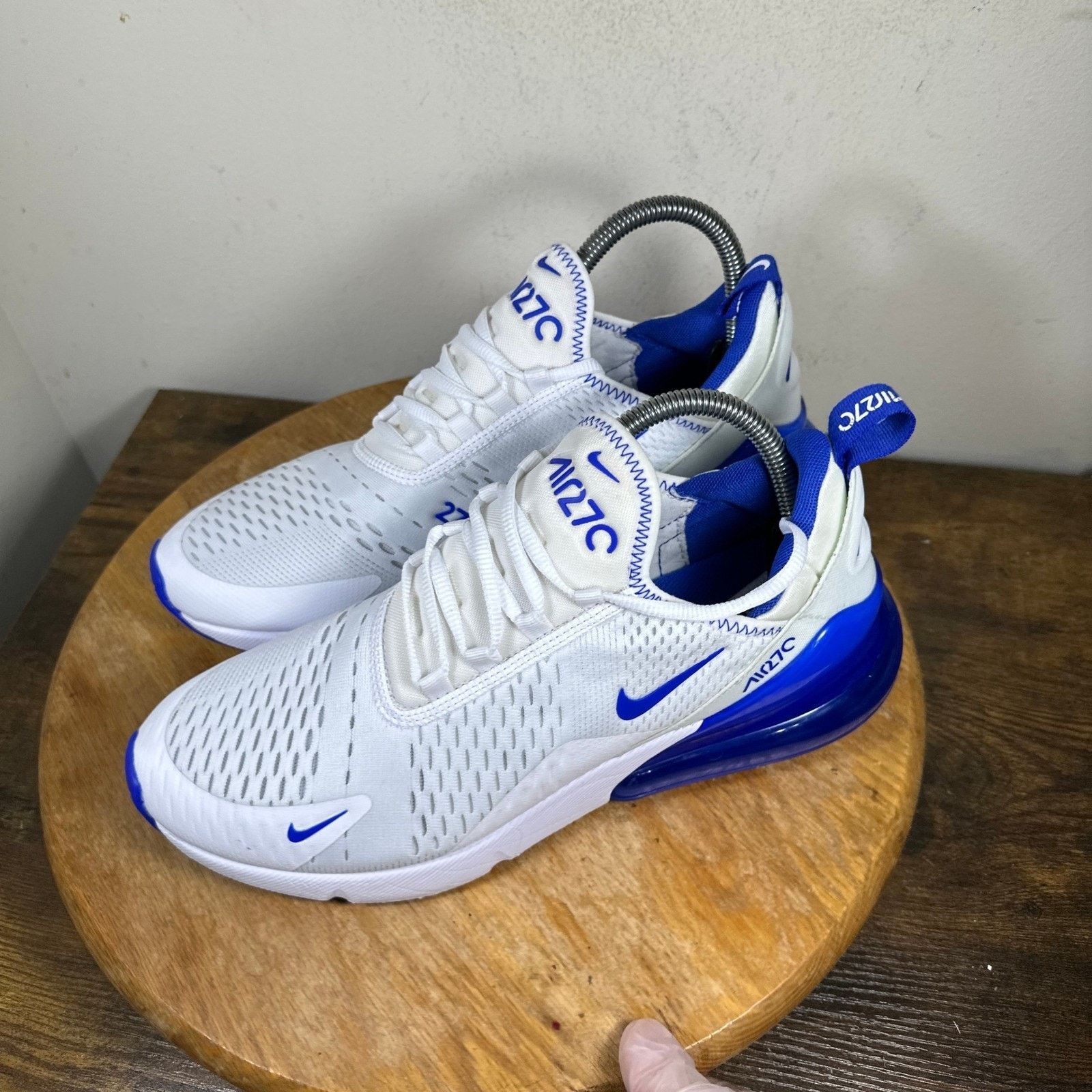 Nike Nike Air Max 270 Men's White Blue Shoes DH0268-100 US 9 Size US 9 / EU 42 - 3 Thumbnail