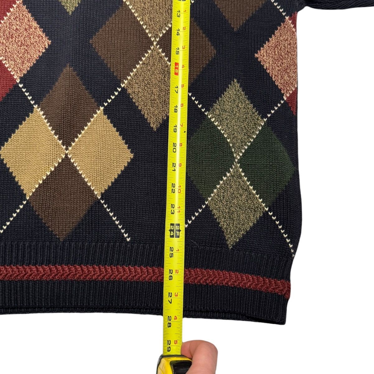 Vintage Vintage Woods & Gray Argyle Diamond Sweater Men's Large Size US L / EU 52-54 / 3 - 6 Thumbnail