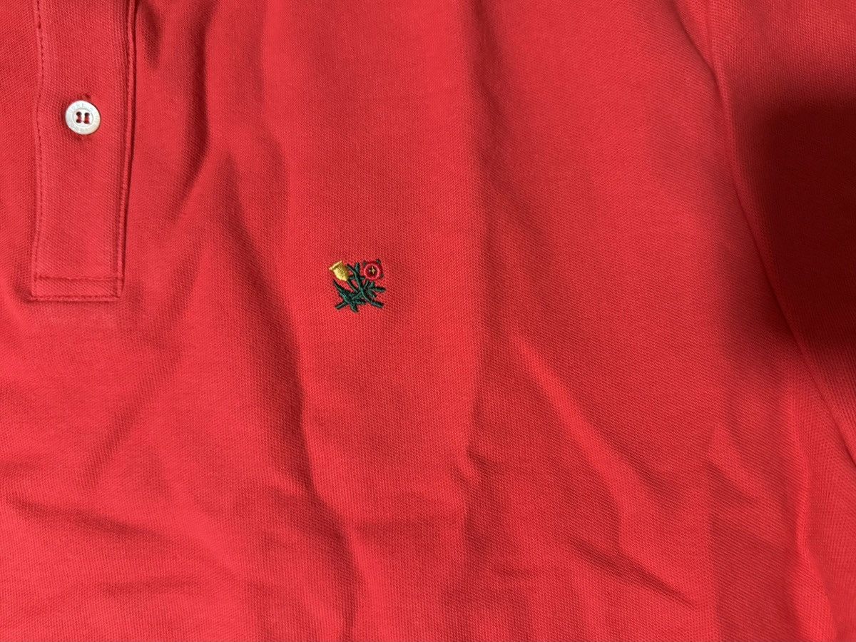 Aime Leon Dore Aime Leon Dore ALD Piqué Polo in Red SS22 Floral Crest Logo Size US XL / EU 56 / 4 - 2 Thumbnail