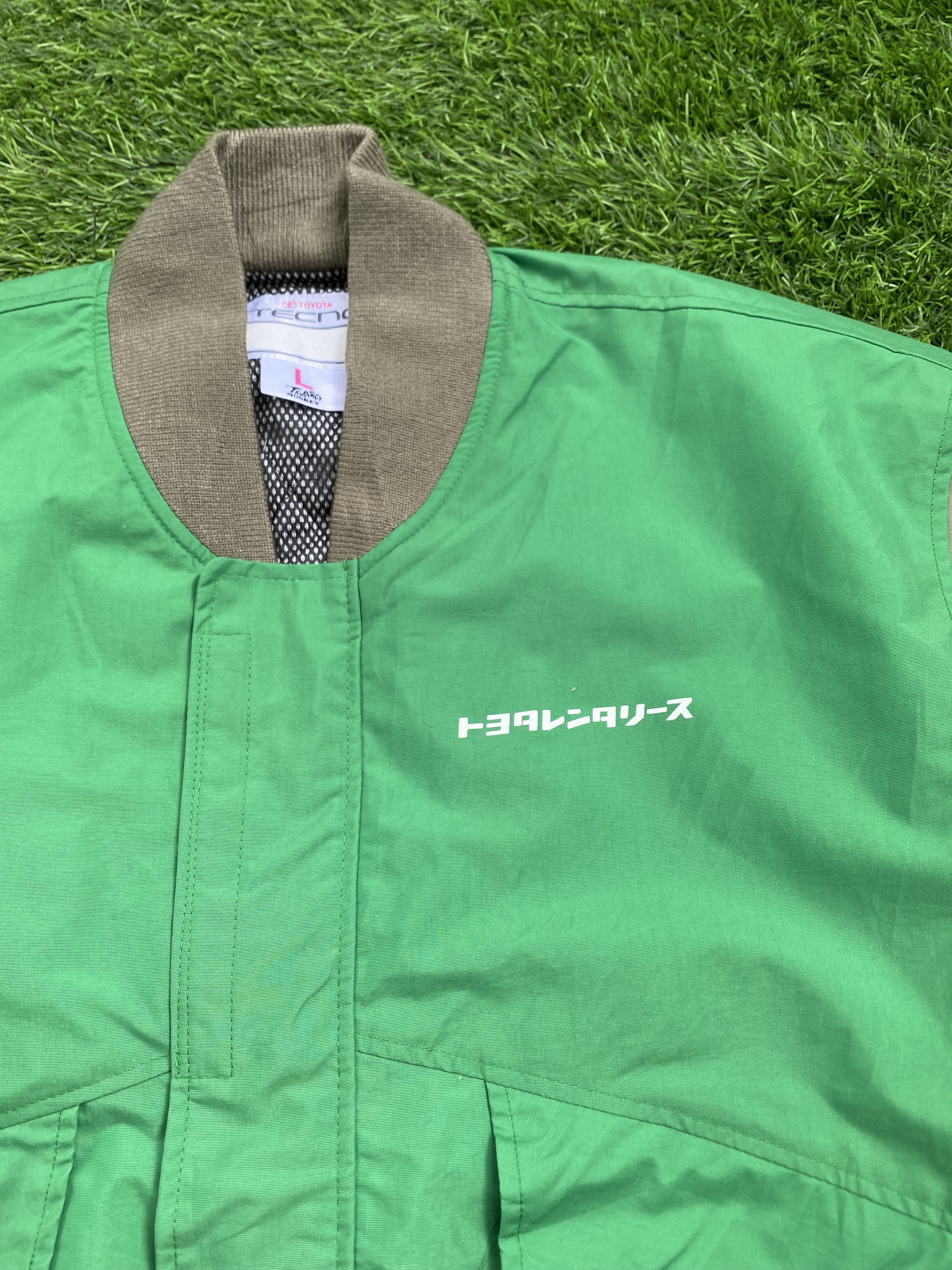 Japanese Brand Vintage Toyota Tecno Bomber Jacket Japan Spellout Size US L / EU 52-54 / 3 - 4 Thumbnail
