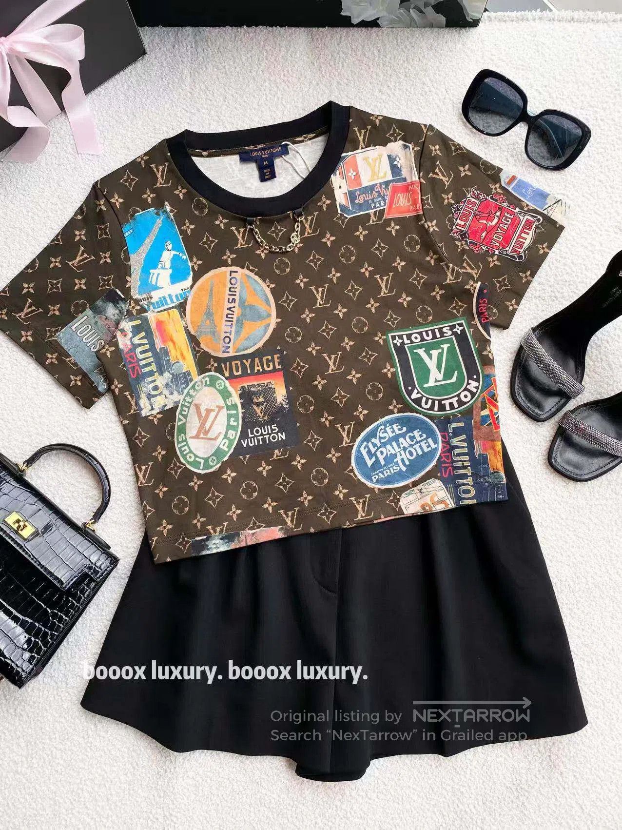 Louis Vuitton Louis Vuitton The old flower is full of badges and short s Size M / US 6-8 / IT 42-44 - 1 Thumbnail