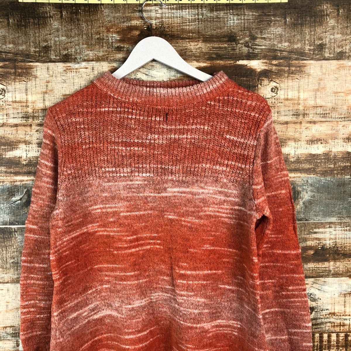Japanese Brand DL Jeume Maman Orange Knitwear #C437 Size US M / EU 48-50 / 2 - 2 Thumbnail