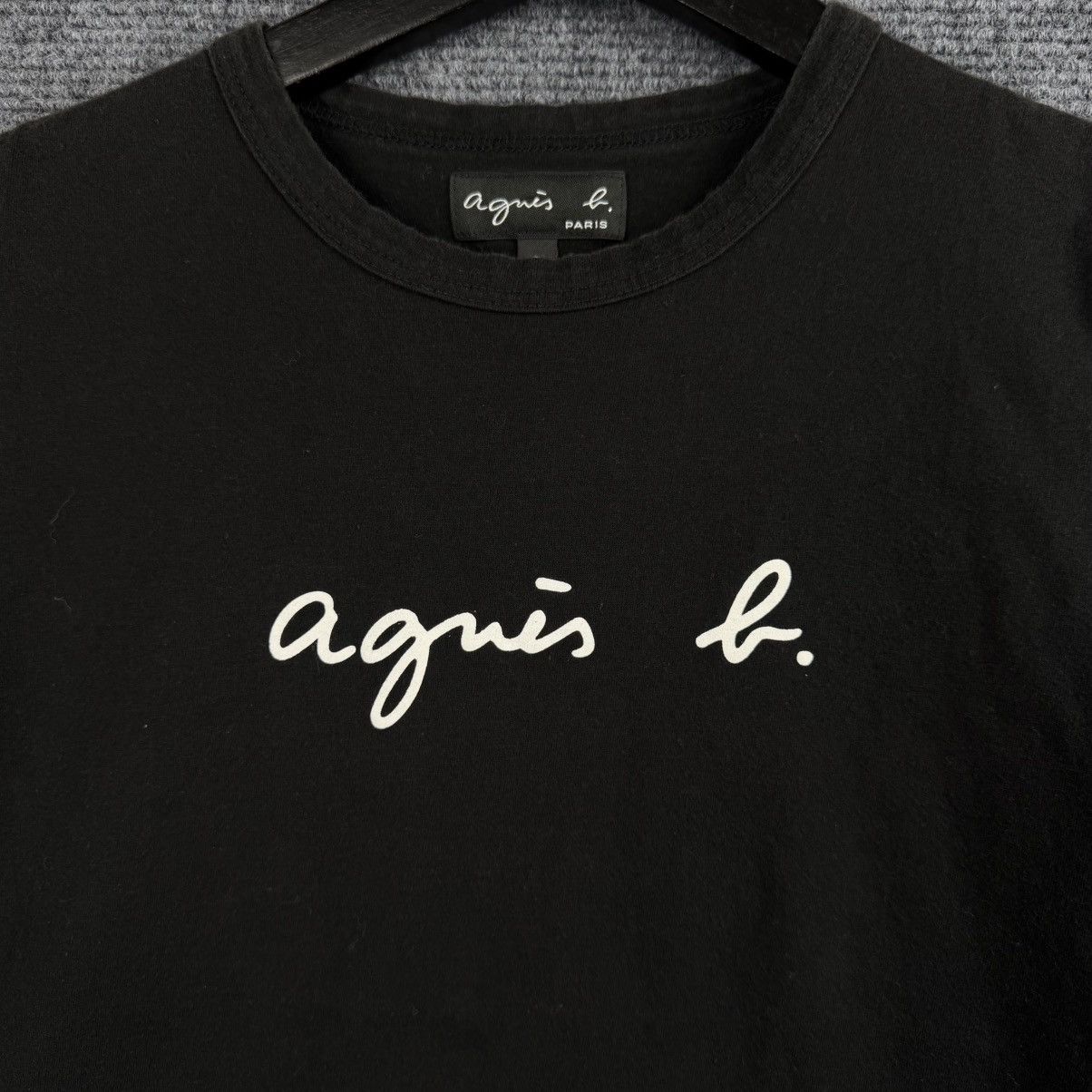 agnes b. classic logo T-shirt from the French designer brand agnès b Size XS / US 0-2 / IT 36-38 - 2 Thumbnail