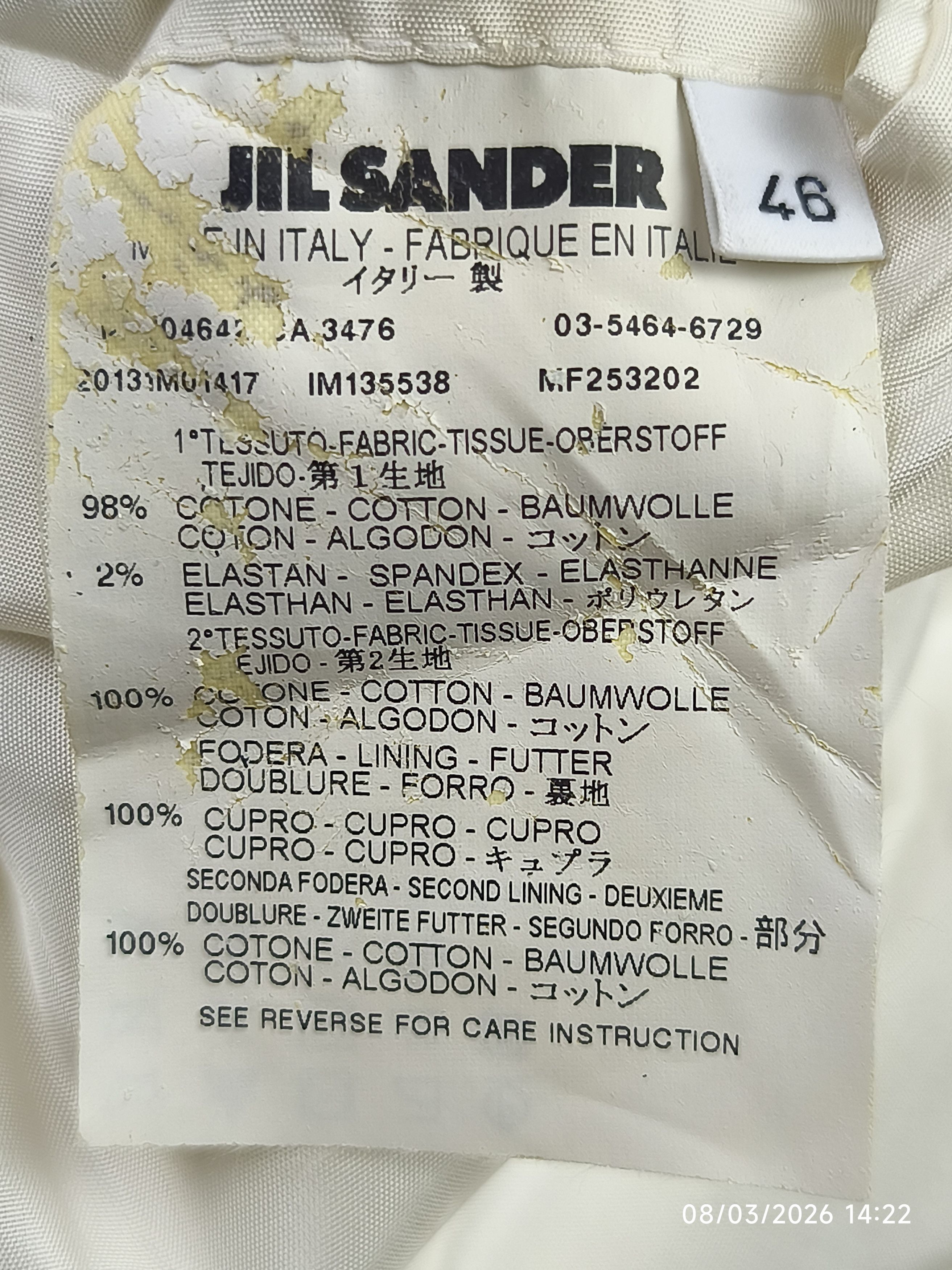 Jil Sander Jil sander S/S 13 blazer jacket tailor made Size US S / EU 44-46 / 1 - 18 Thumbnail