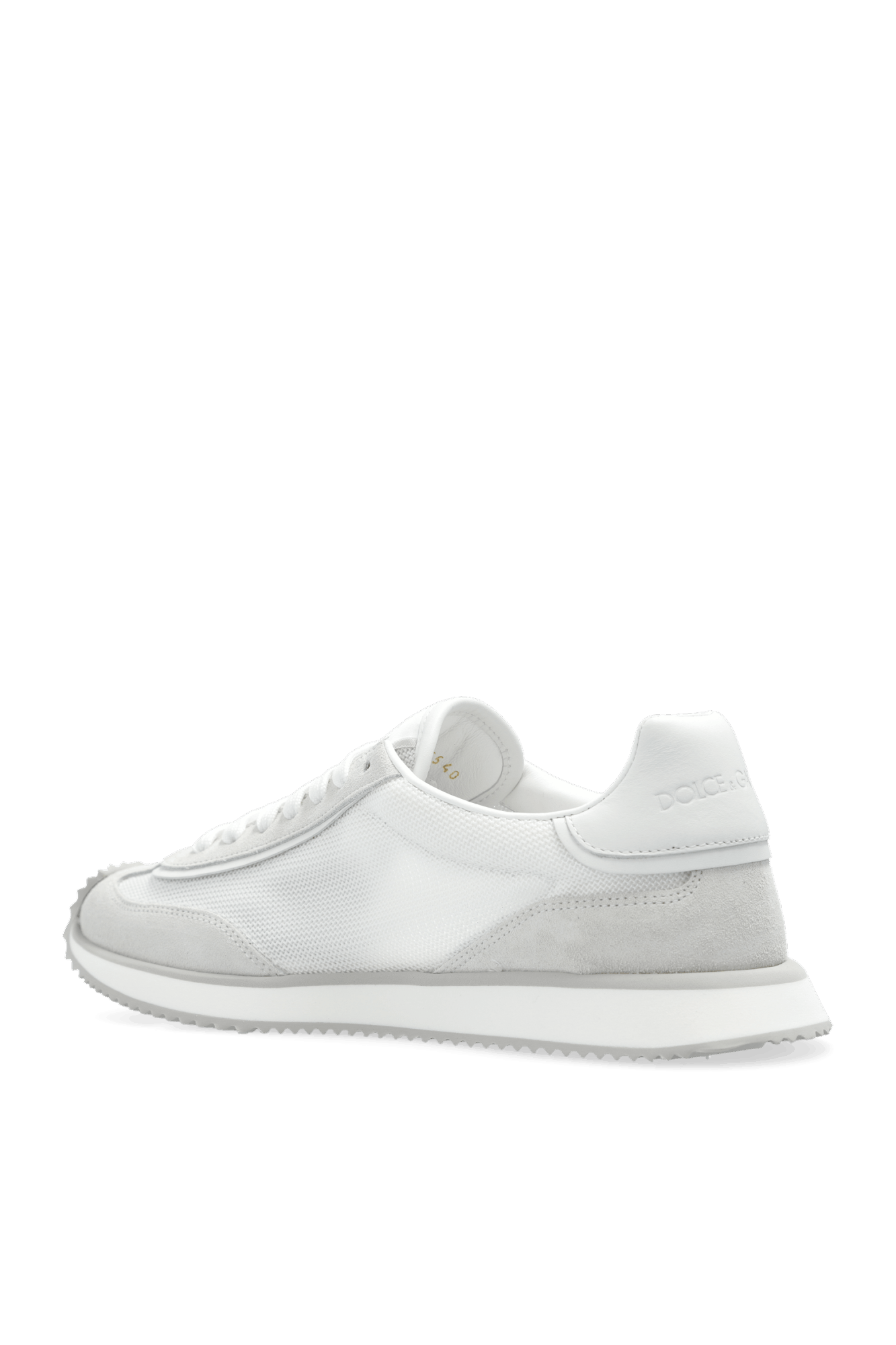 Dolce & Gabbana o1s22i1n0225 Leather Low-Top Sneakers in White/Light Grey Size US 8 / IT 38 - 5 Thumbnail