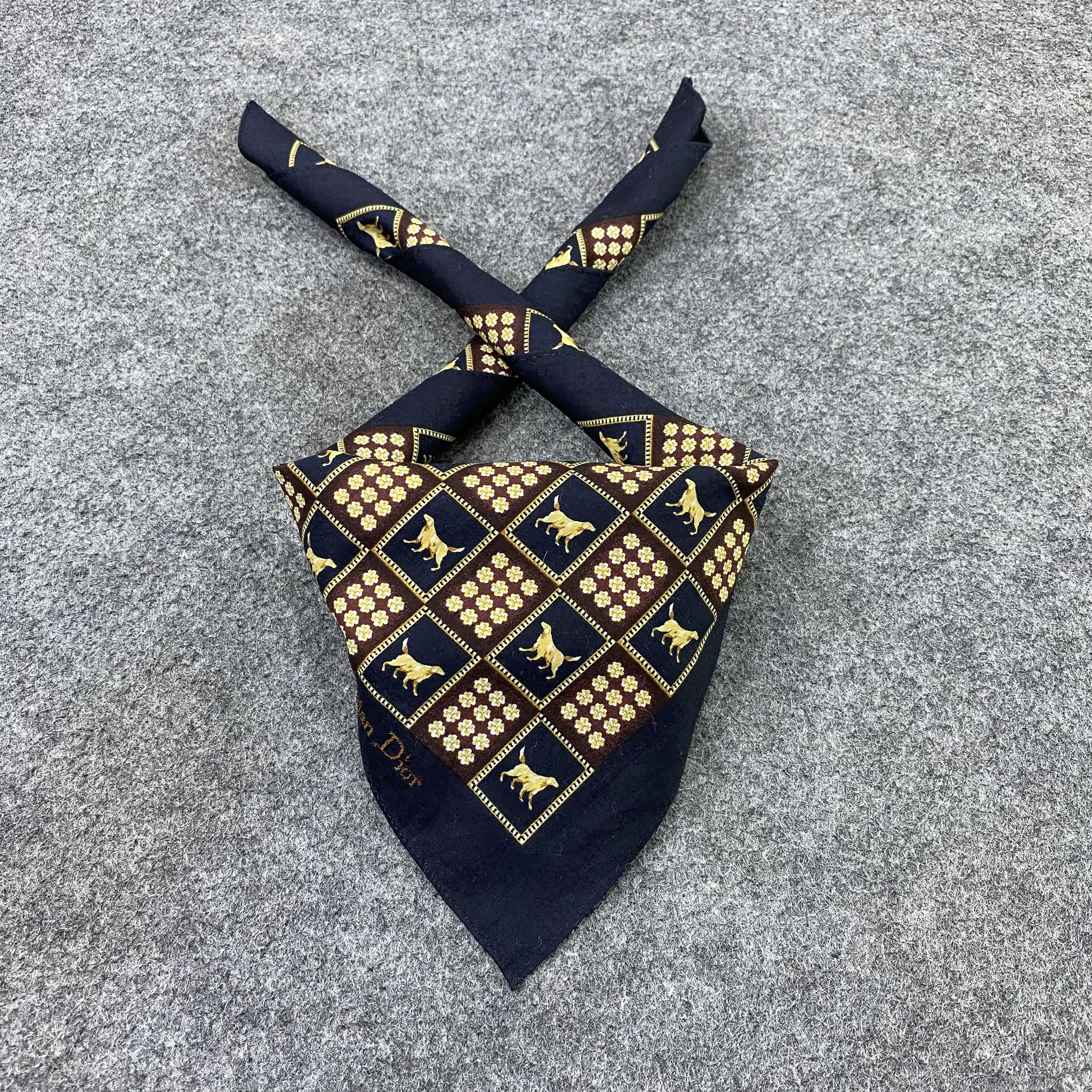 Vintage Christian Dior Handkerchief Neckerchief Bandana-B1908 Size ONE SIZE - 2 Thumbnail
