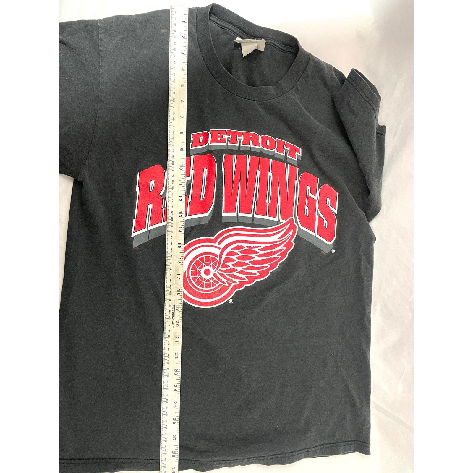 CSA VTG Detroit Red Wings NHL Shirt L 1990's Black Hockey Sports Size US L / EU 52-54 / 3 - 11 Thumbnail