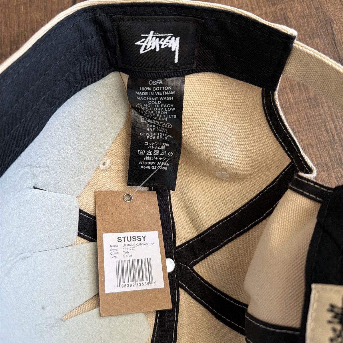 Stussy Stussy basic canvas cap Size ONE SIZE - 5 Thumbnail