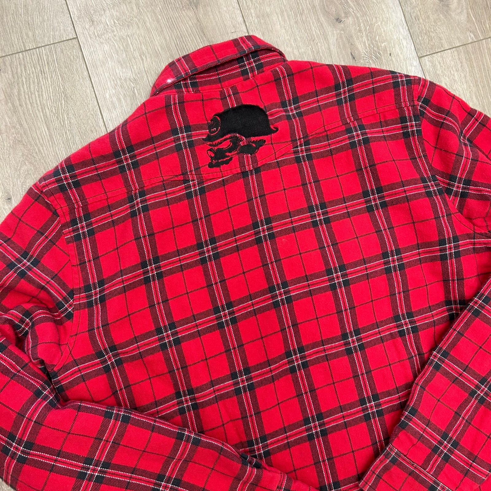 Metal Mulisha Metal Mulisha Red Flannel Jacket Button Up Size Medium M B21 Size US M / EU 48-50 / 2 - 8 Thumbnail