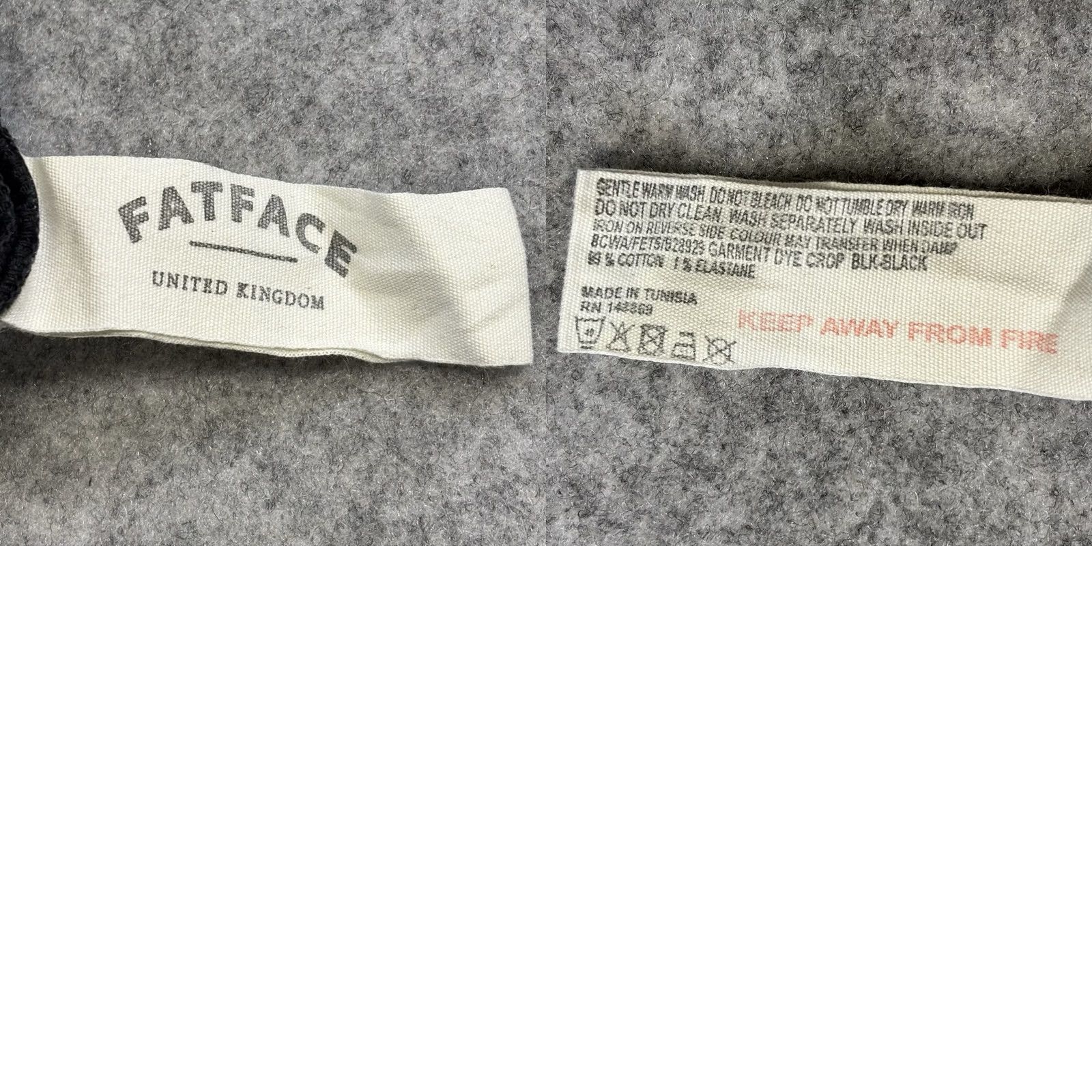 FatFace VINTAGE Fat Face Crop Jeans UK10 black L24” Women’s Summer Zip Fly Vgc Ladies Eur38 Size 32" / US 10 / IT 46 - 8 Thumbnail