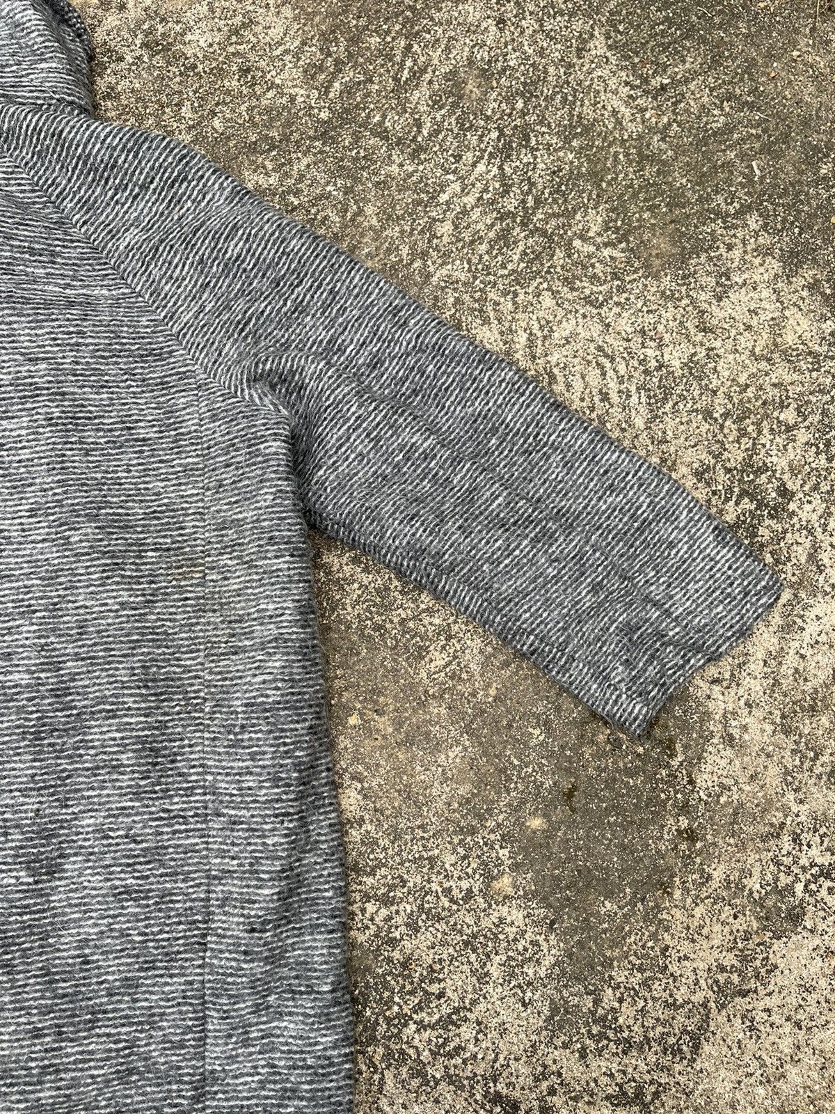 Japanese Brand Nouvelle et Chic Hooded Wool Blend Coat 38 Gray Size XS / US 0-2 / IT 36-38 - 11 Thumbnail