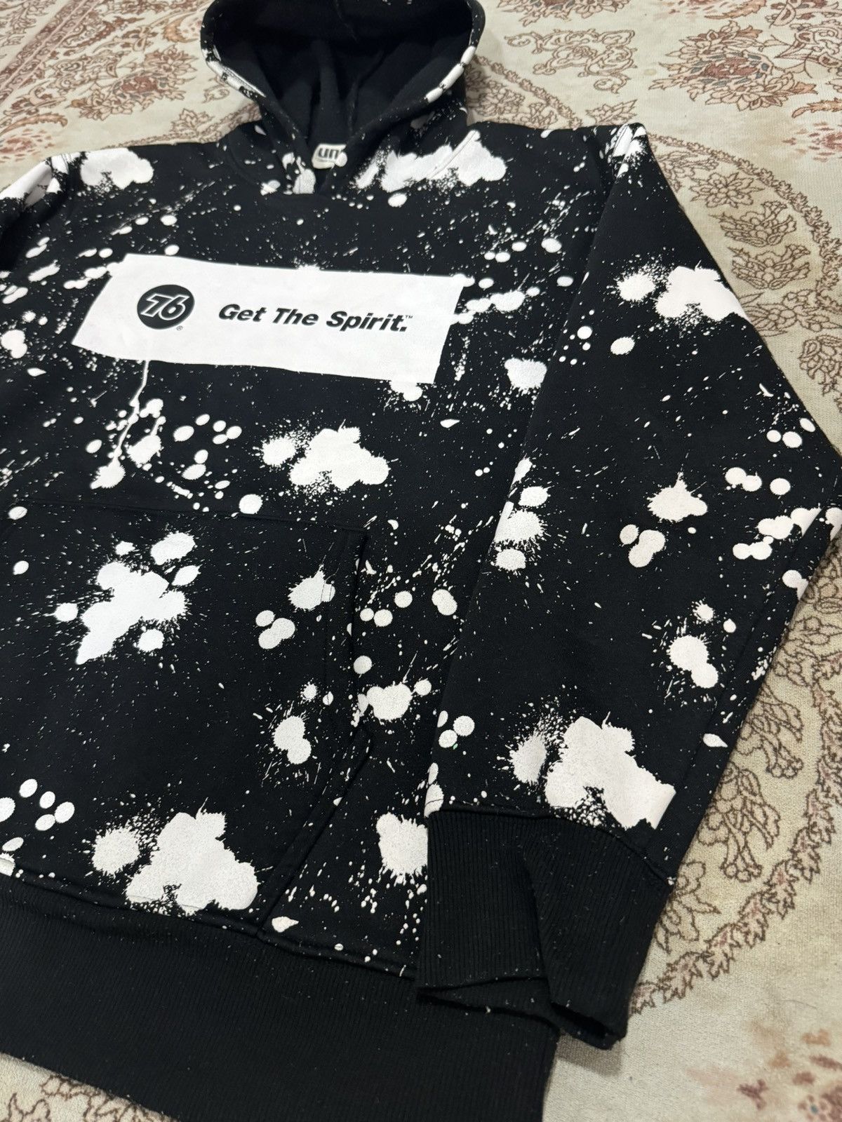Japanese Brand × Union LA × Vintage Vintage Union 76 Paint Splatter Design Hoodie Size US XL / EU 56 / 4 - 4 Thumbnail
