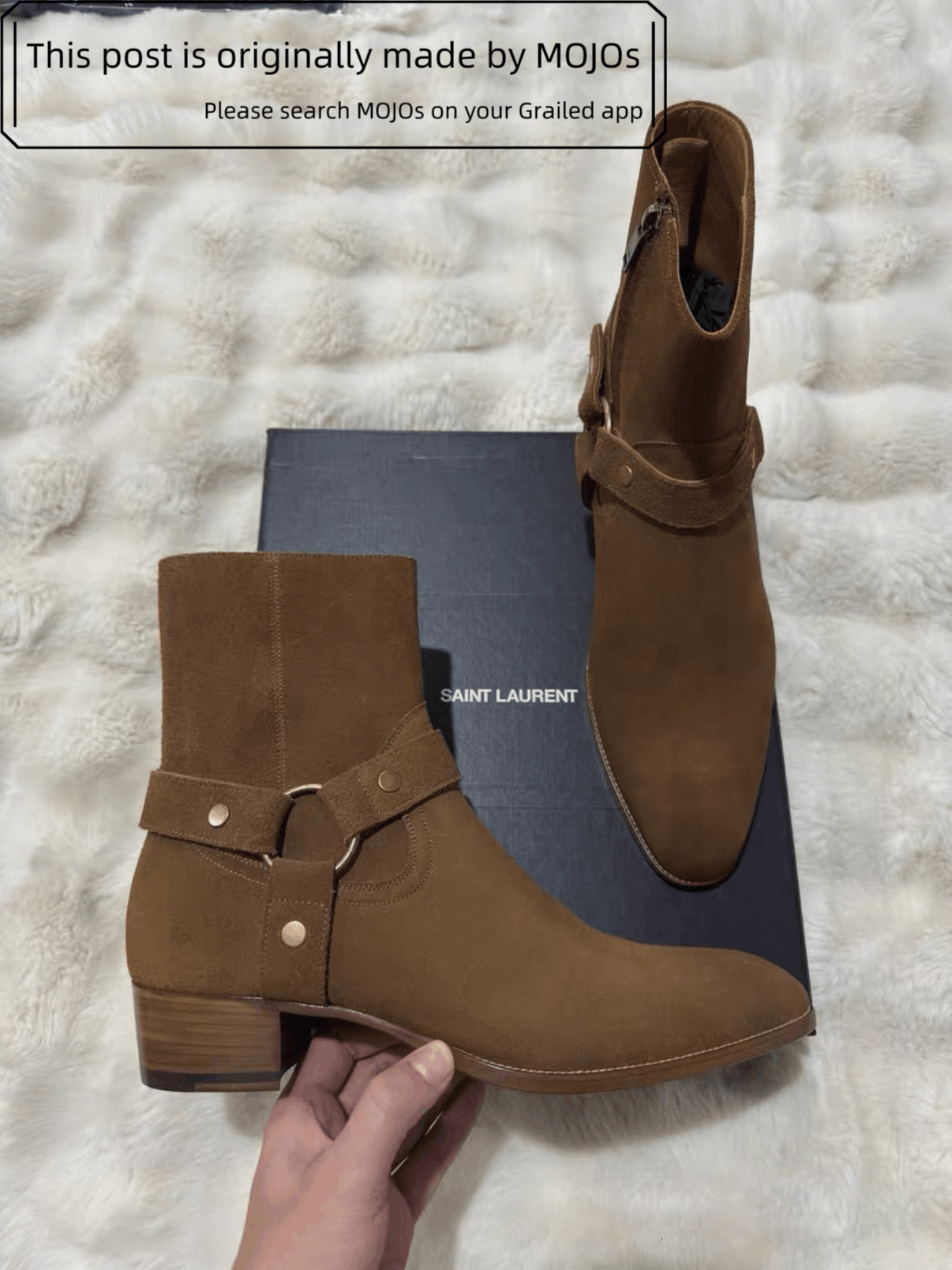 Saint Laurent Paris Sz 43.5 Saint Laurent Paris Wyatt 40 Harness Boots mojos1236 Size US 10.5 / EU 43-44 - 2 Thumbnail