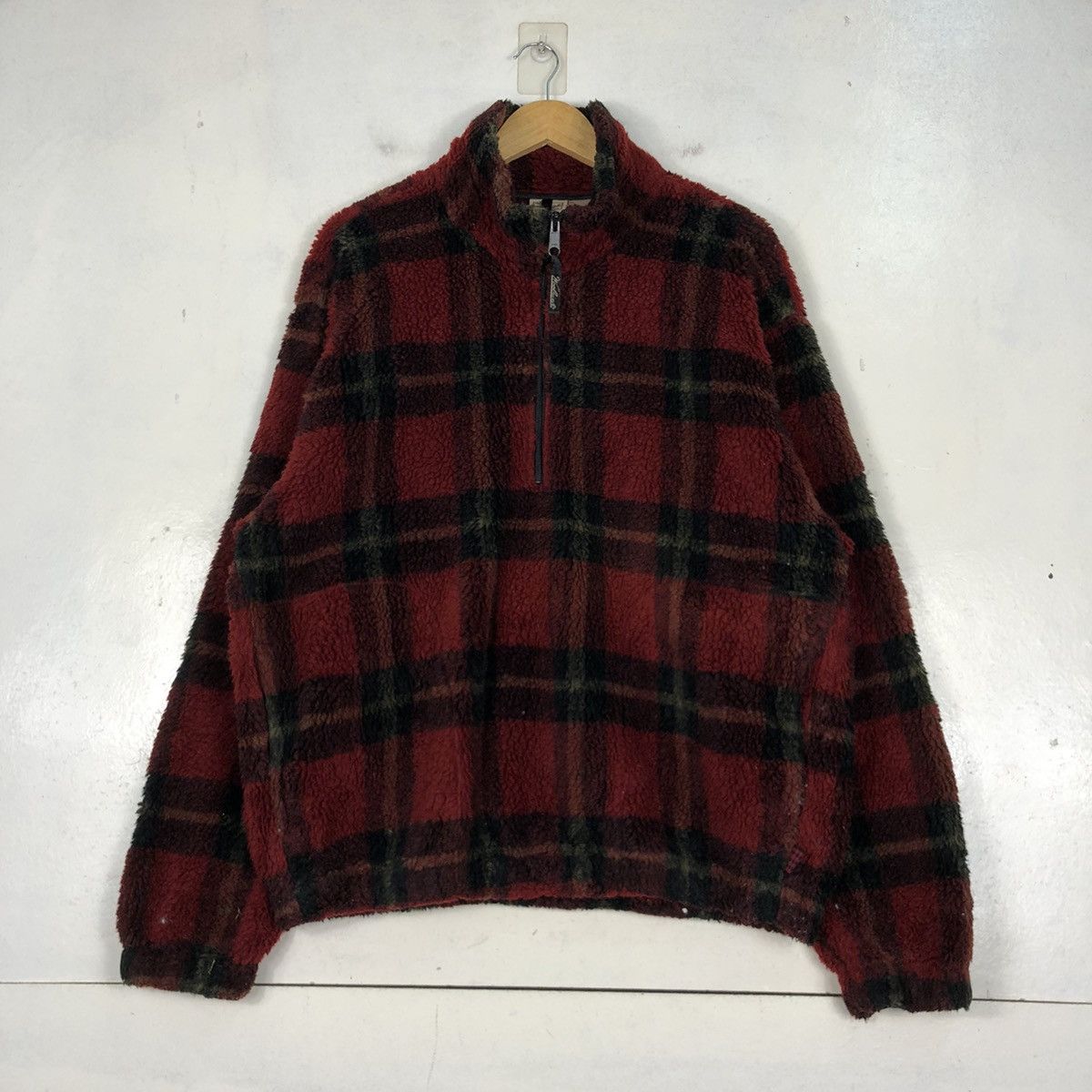 Woolrich Woolen Mills Vintage Woolrich Checkered Fleece Jacket Size US XL / EU 56 / 4 - 1 Thumbnail