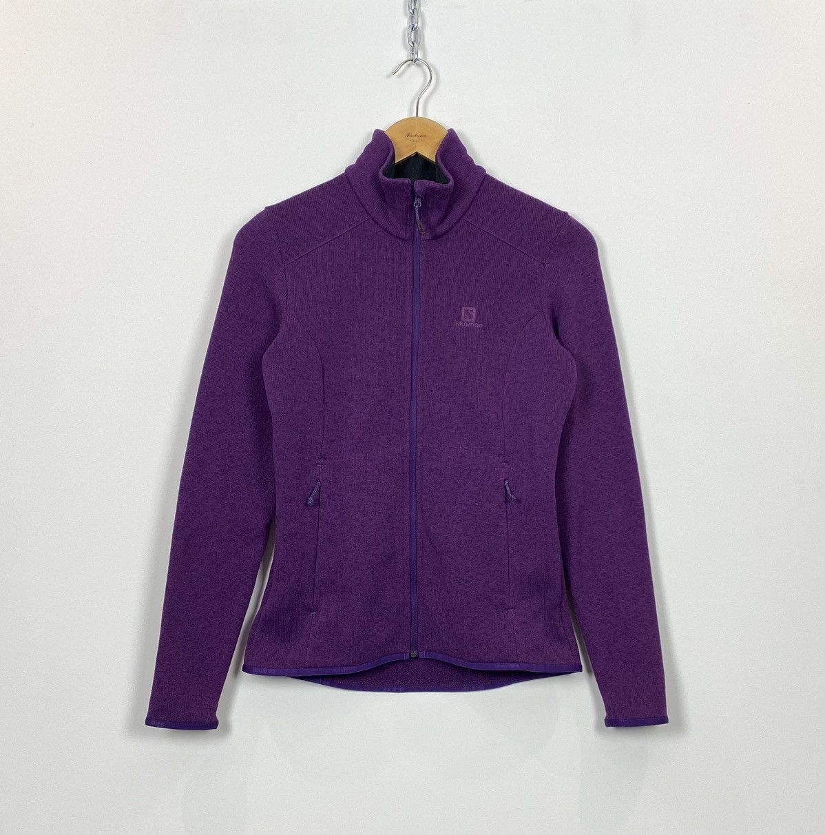 Salomon Salomon Women’s Advanced Skin Warm Fleece Hoodie Full Zip Size S / US 4 / IT 40 - 1 Thumbnail