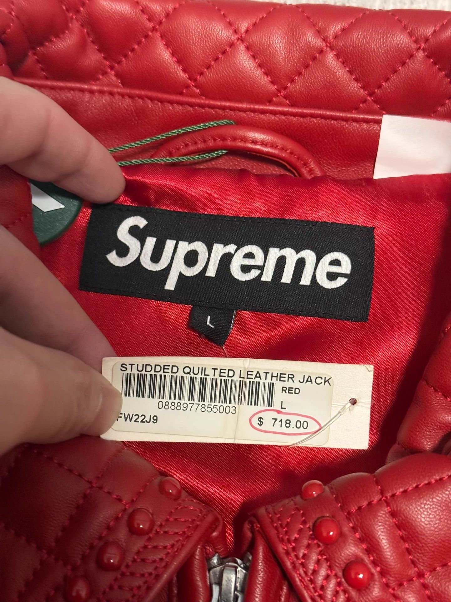Supreme Supreme studded quilted leather jacket Size US L / EU 52-54 / 3 - 4 Thumbnail