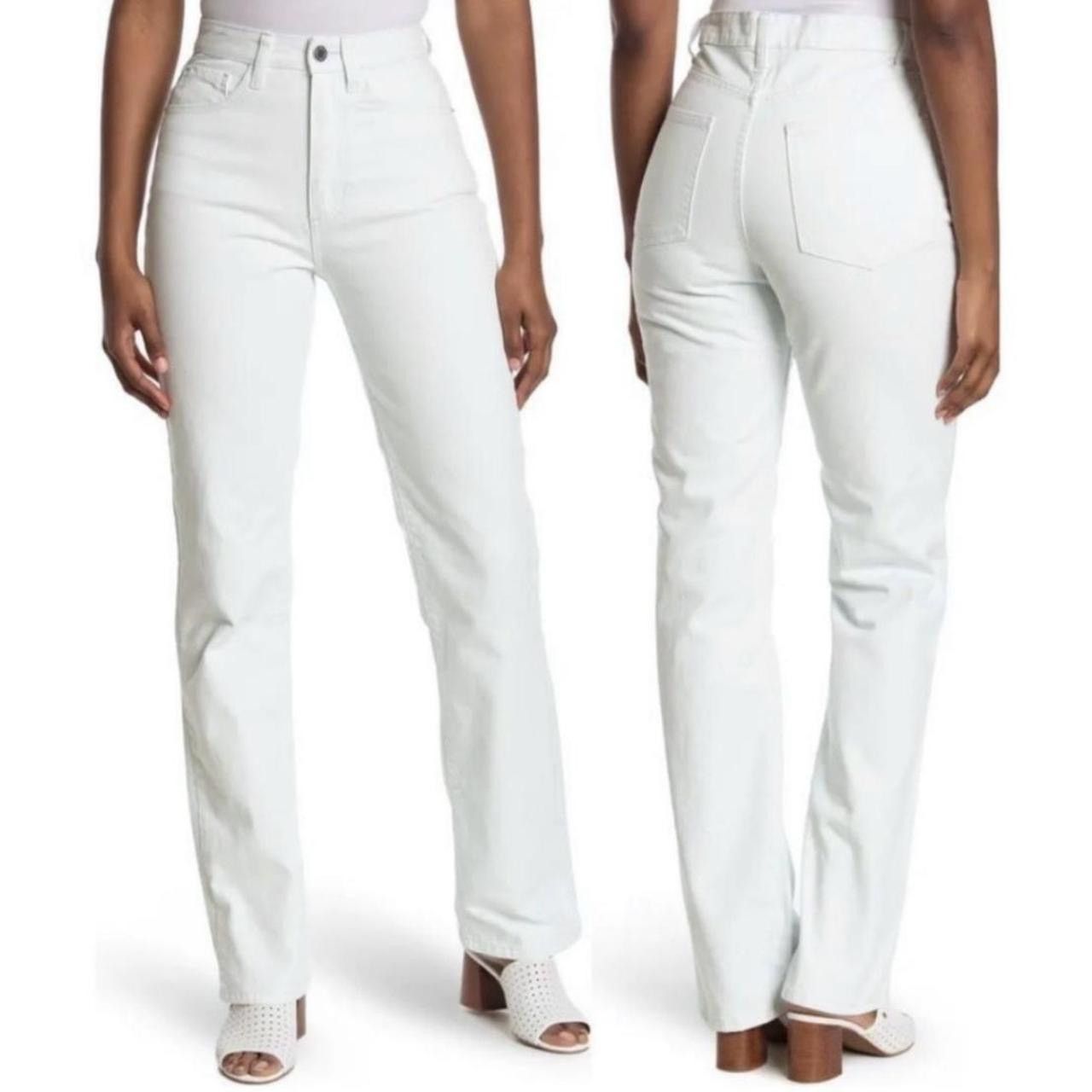WeWoreWhat We Wore What Kick Flare High Rise Jeans Cotton Light Denim Size 24" / US 00 / IT 34 - 3 Thumbnail