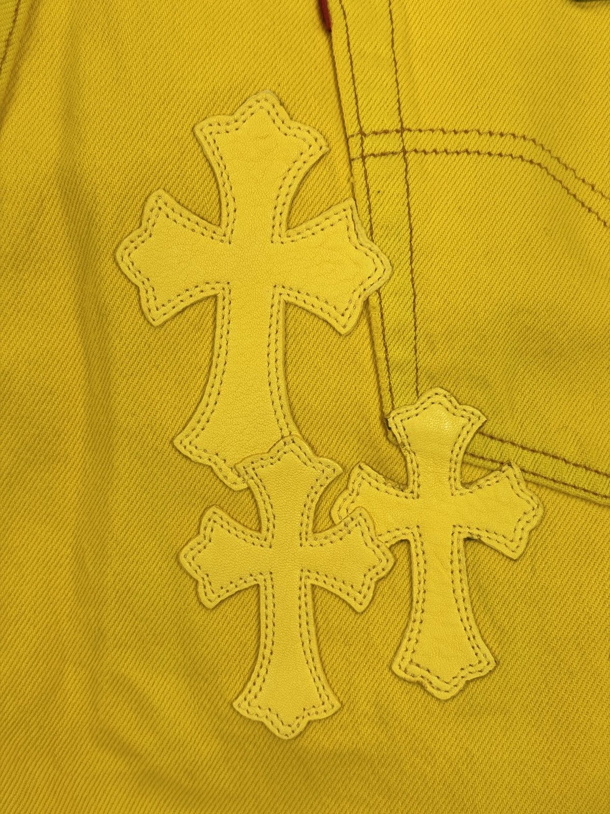 Chrome Hearts YELLOW F&F CROSS PATCH SILVER STUDS VINTAGE JEANS (RARE) Size US 38 / EU 54 - 18 Thumbnail