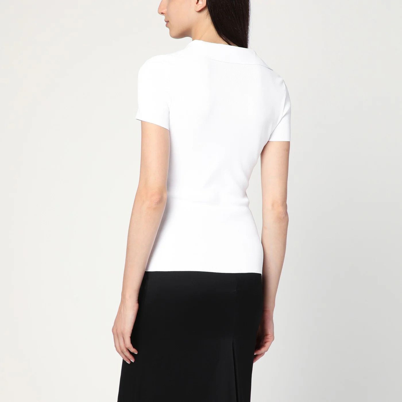 Balenciaga o1d2blof0426 Short Sleeve BB T-Shirt in White Size S / US 4 / IT 40 - 3 Thumbnail