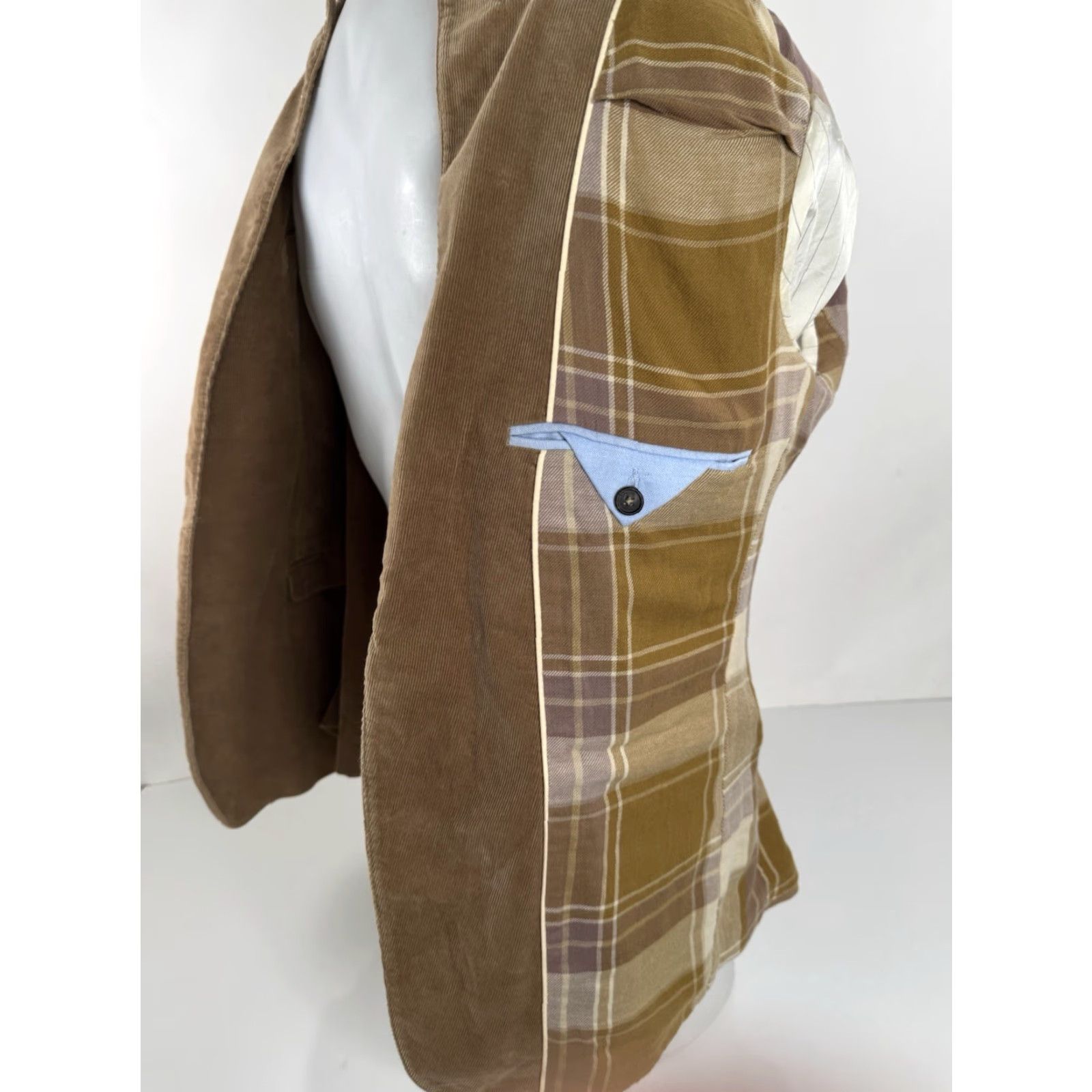 Gant GANT Cordster Rugger WOOL Blazer Jacket EXC Elbow Patch Sz. US 40 UK 50 Brown Corduroy Men Vintage? Size 40R - 7 Thumbnail