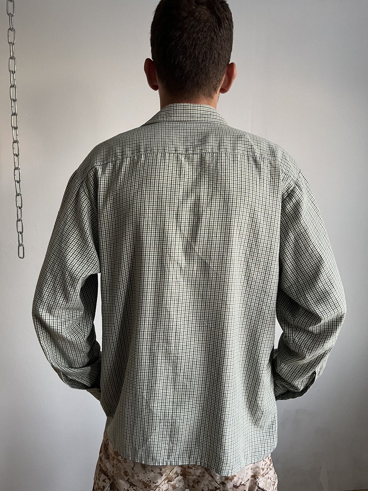 Dickies × Japanese Brand × Vintage Vintage 90s Dickies Plaid Button Up Shirt Flannel Workwear Size US L / EU 52-54 / 3 - 4 Thumbnail
