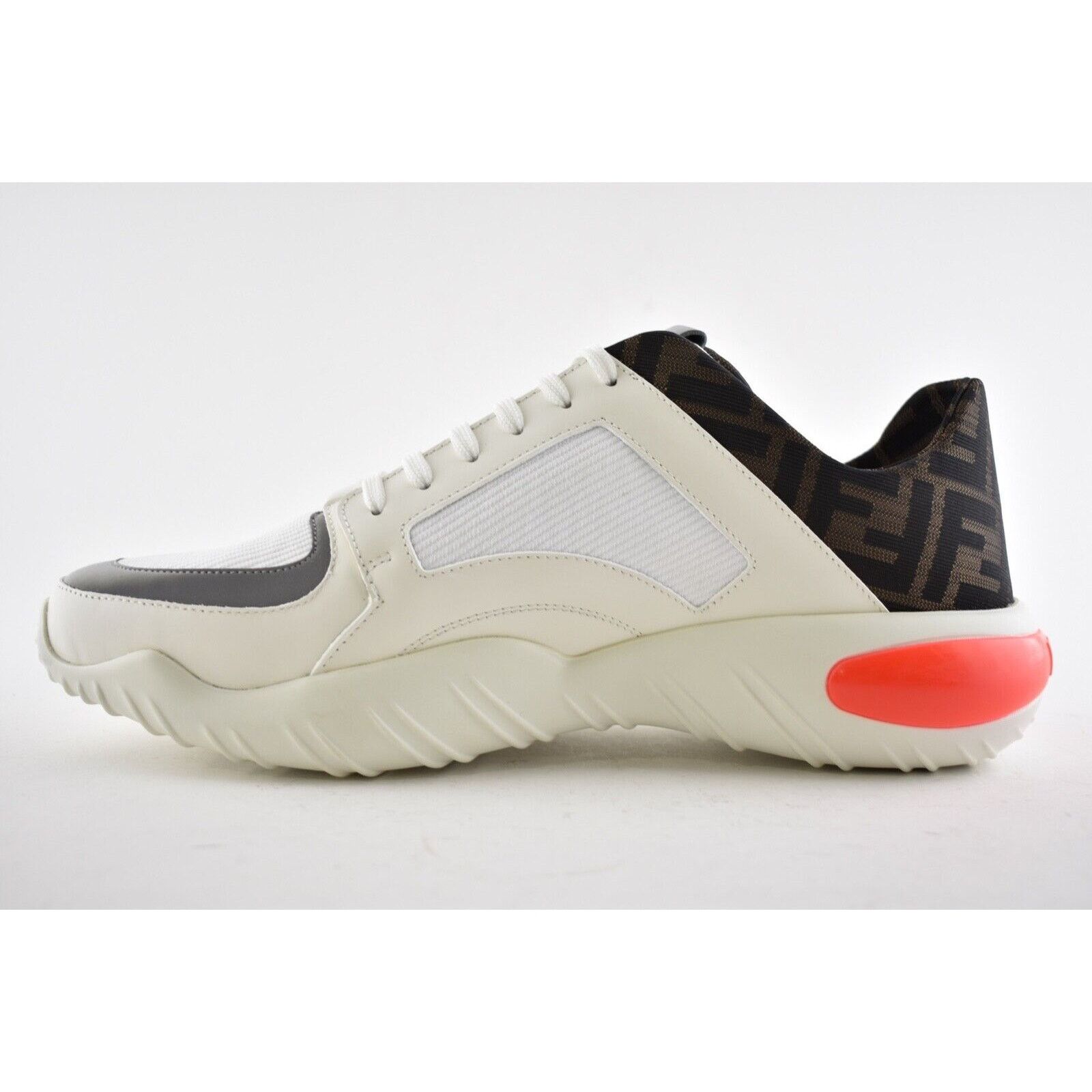 Fendi Fendi Mens White FF Technical Fabric Logo Sneaker Flat Size US 7.5 / EU 40-41 - 8 Thumbnail