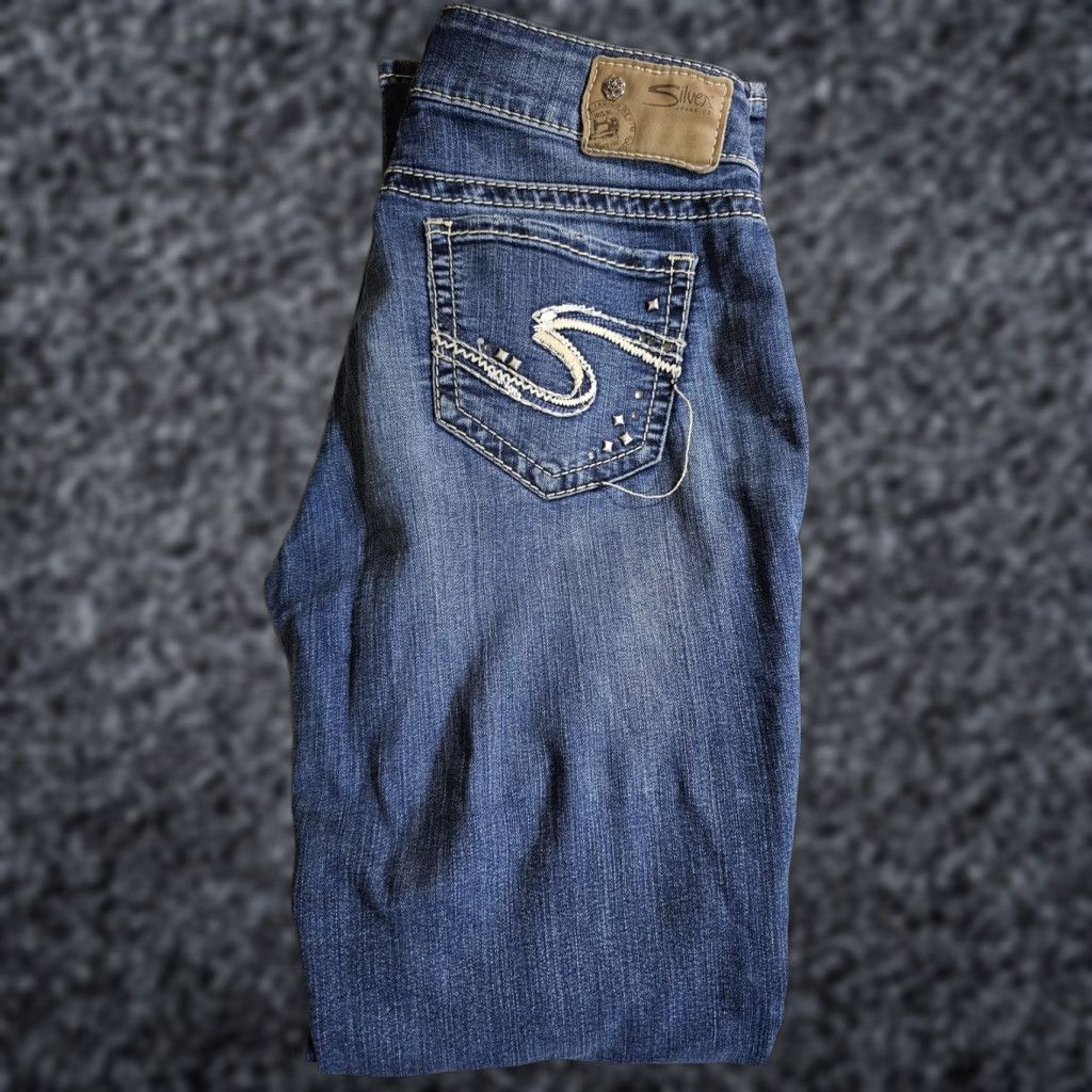 Silver Jeans Co. Silver Jeans Suki Mid Rise Slim Boot Cut Super Stretch Denim Women's Sz W29xL33 Size 29" - 1 Thumbnail