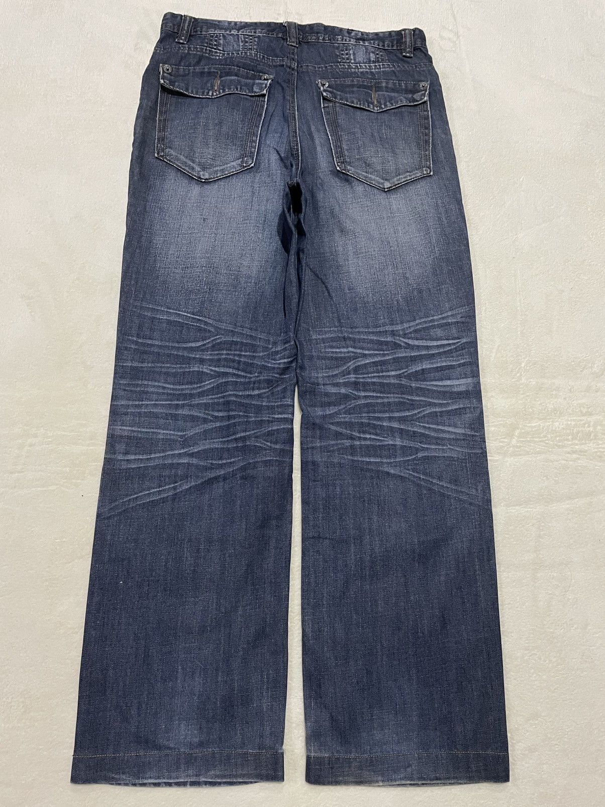 Giovanni Valentino Vintage Giovanni Valentino Mudwash Distressed Denim Jeans Size US 32 / EU 48 - 10 Thumbnail