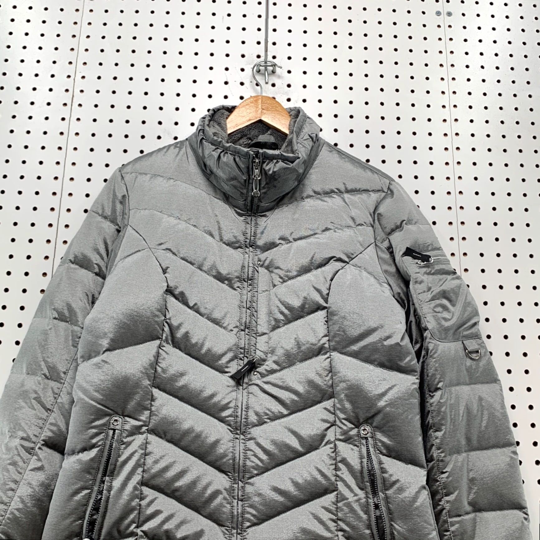 Eddie Bauer VINTAGE Eddie Bauer Puffer Down Ski Jacket Mens M Gray Silver Goose Premium 19.5x27 Ski Puffer Jacket Mens M Gray Silver Goose Premium 19.5x27 Size M / US 6-8 / IT 42-44 - 5 Thumbnail