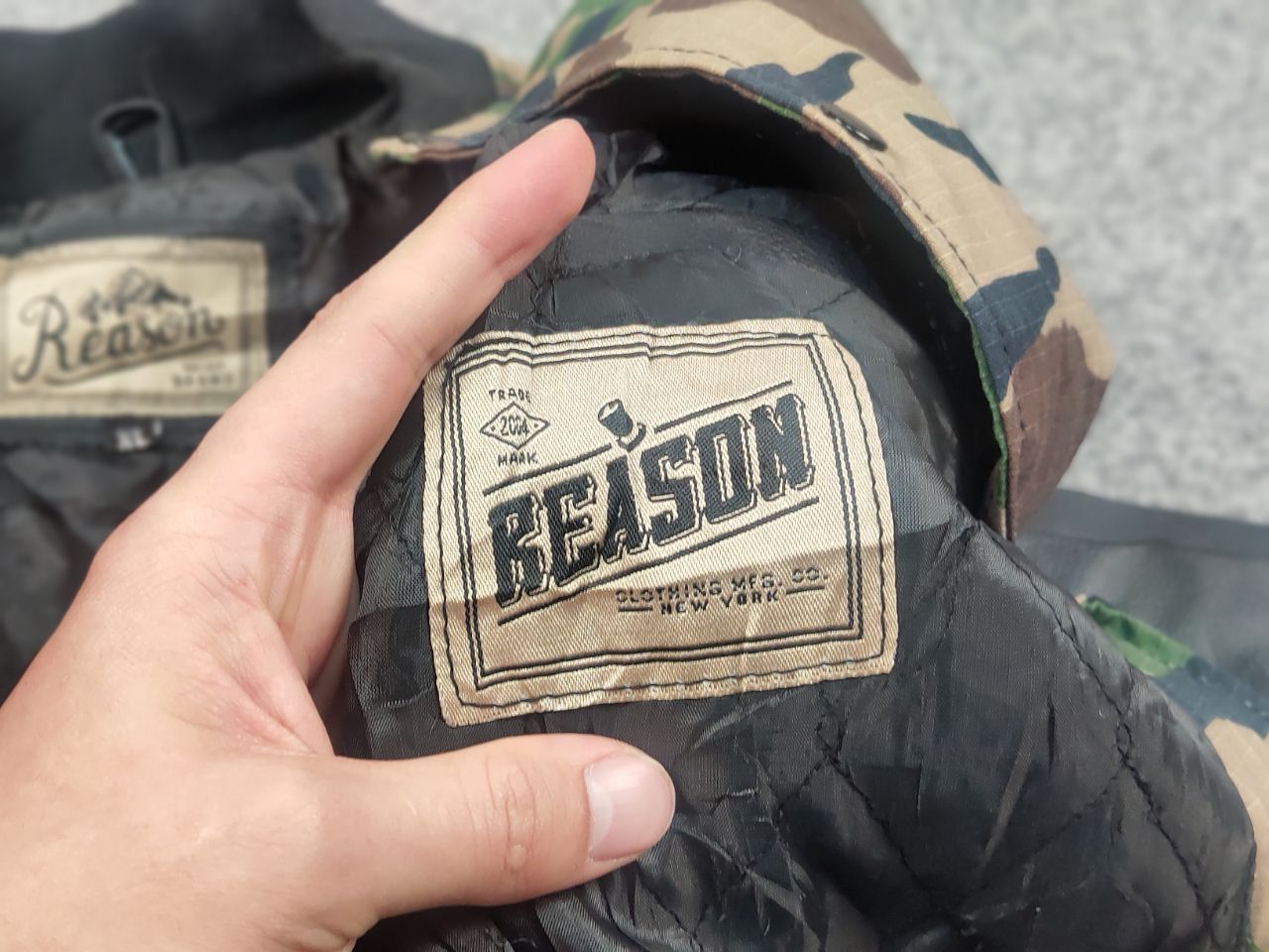 Reason Vintage Reason Varsity Camo Bomber Jacket kanye west Style Size US L / EU 52-54 / 3 - 12 Thumbnail