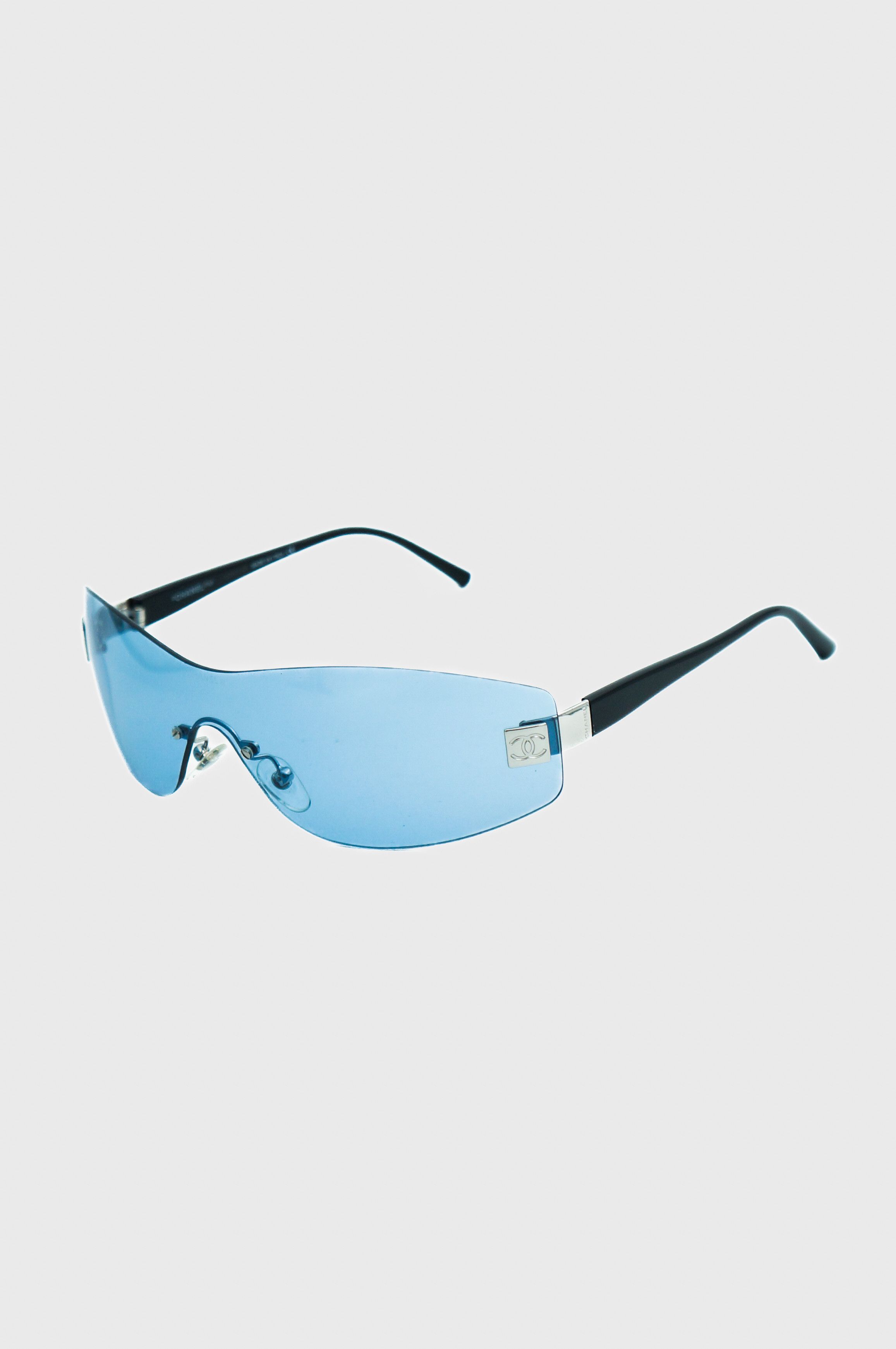 Chanel CHANEL 4019 CC Rimless Shield Sunglasses Vintage 90s 00s