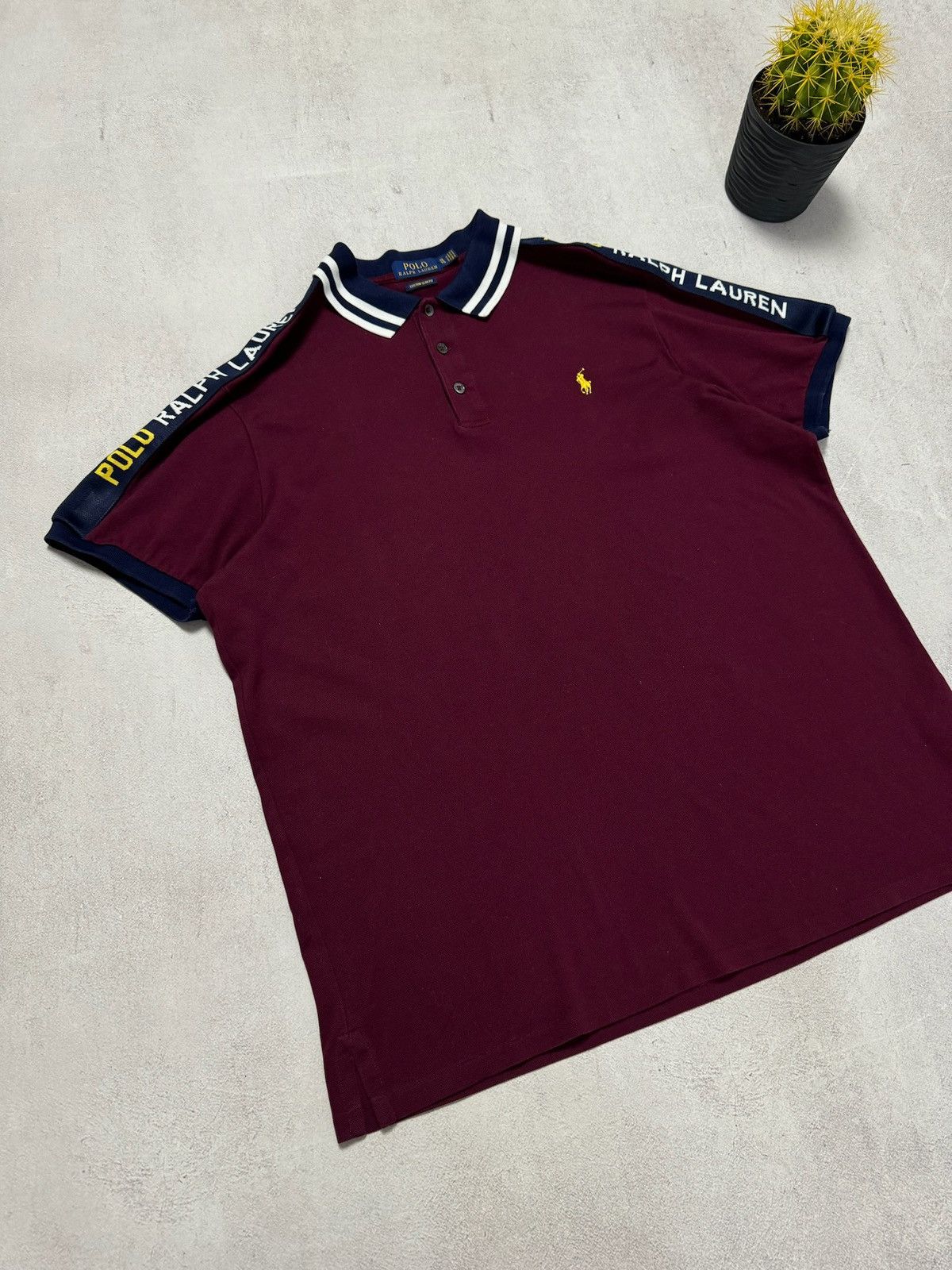 Polo Ralph Lauren × Vintage Polo Ralph Lauren Polo T Shirt Rugby Big Logo Mens XL Size Size US XL / EU 56 / 4 - 3 Thumbnail