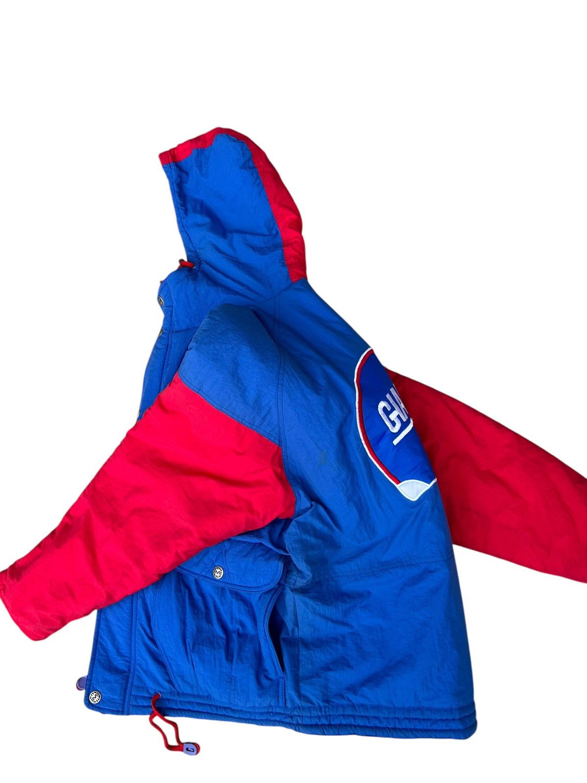 Mirage Vintage 90s NFL NY Giants Big Logo Puffer Jacket Hoodie Size US M / EU 48-50 / 2 - 7 Thumbnail