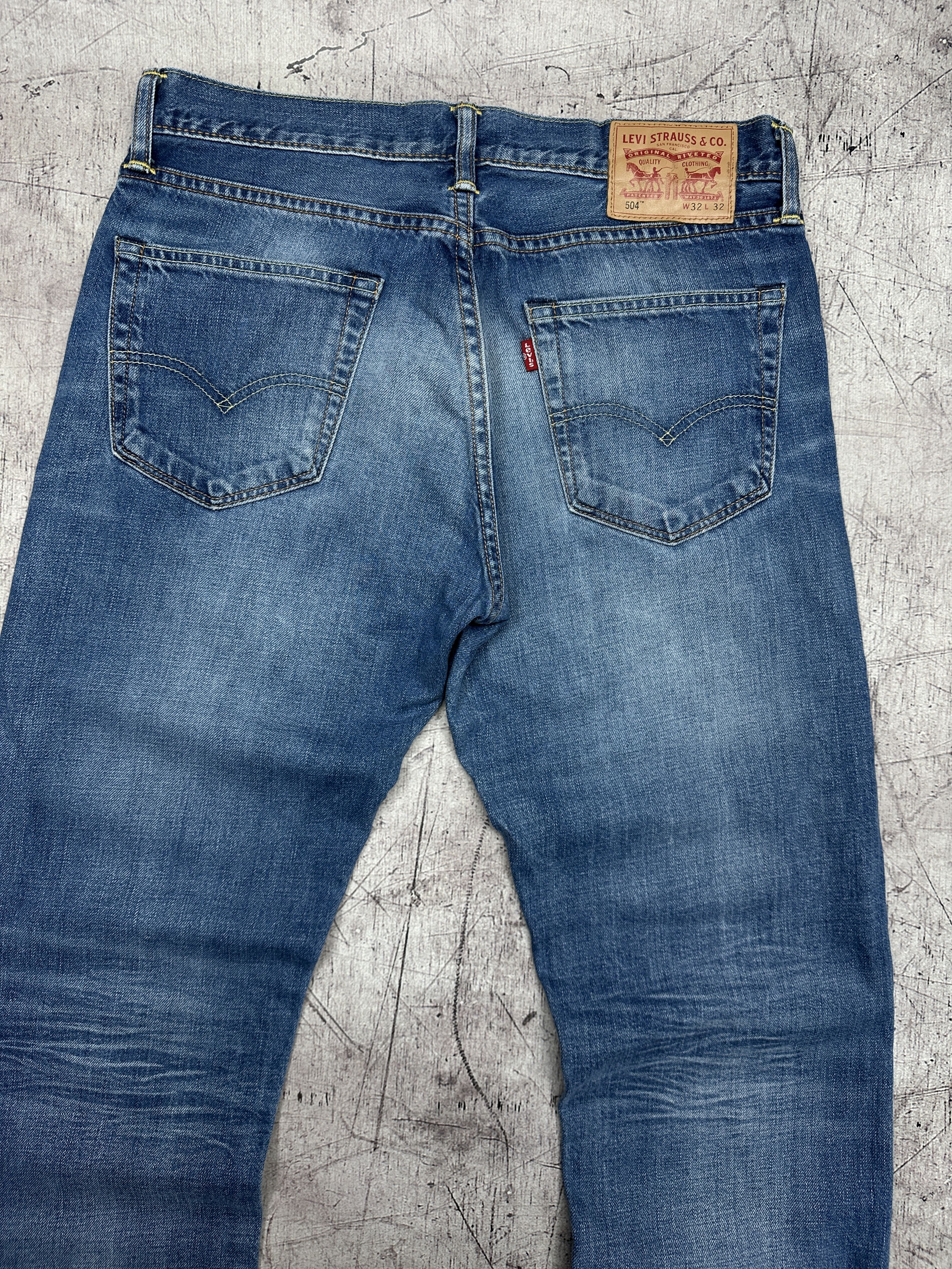Levi's Levi's 504 Mens Denim Pants Jeans Size 32 x 32 Size US 32 / EU 48 - 2 Thumbnail
