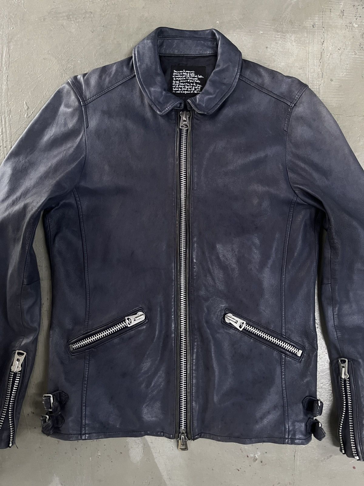 KMRii Nano Universe Archive Goat Leather Biker Jacket Punk Size US M / EU 48-50 / 2 - 13 Thumbnail