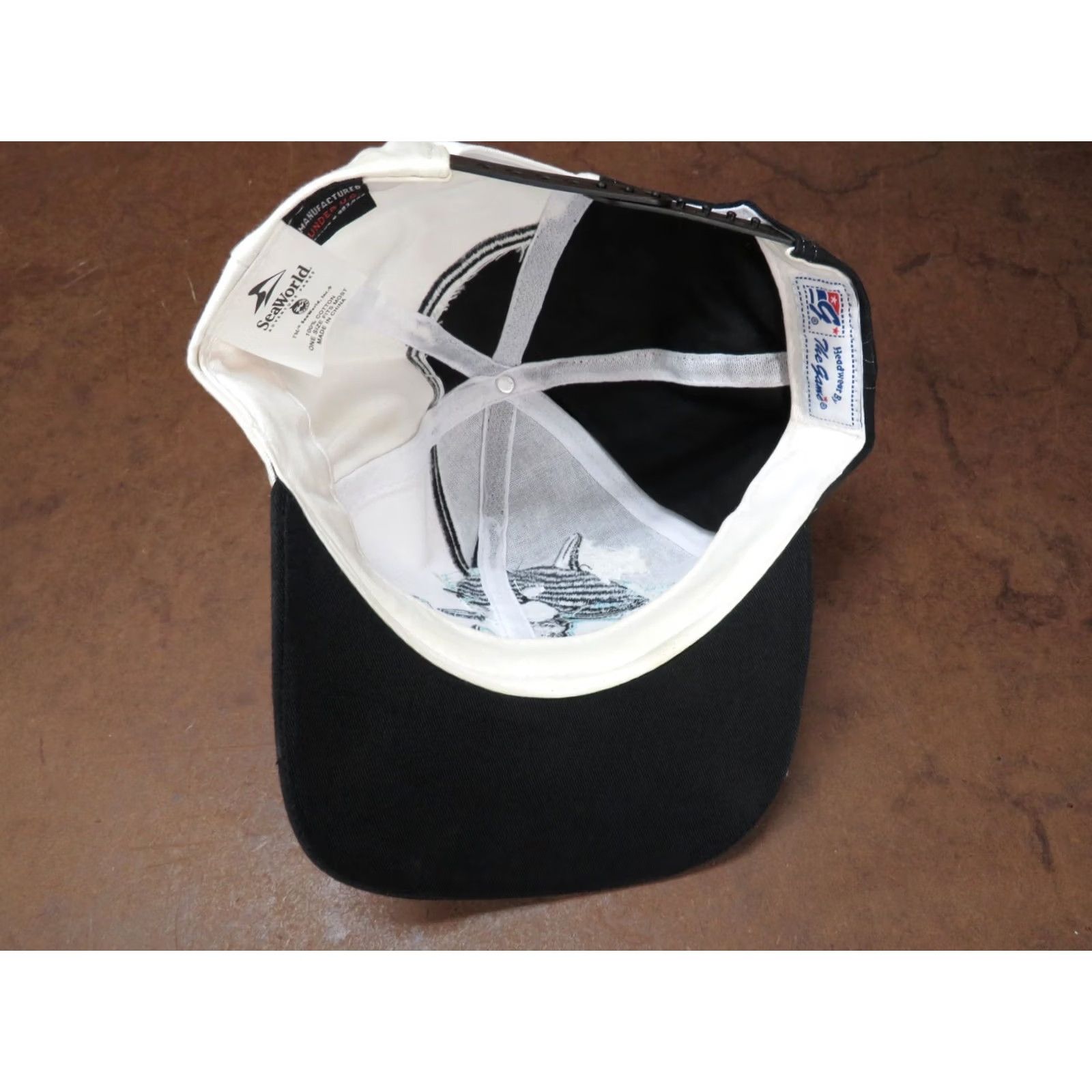 Vintage VINTAGE Sea World Shamu Killer Whale Orca Jumping 90s snapback Hat Black Unisex Adults Adjustable Size ONE SIZE - 6 Thumbnail