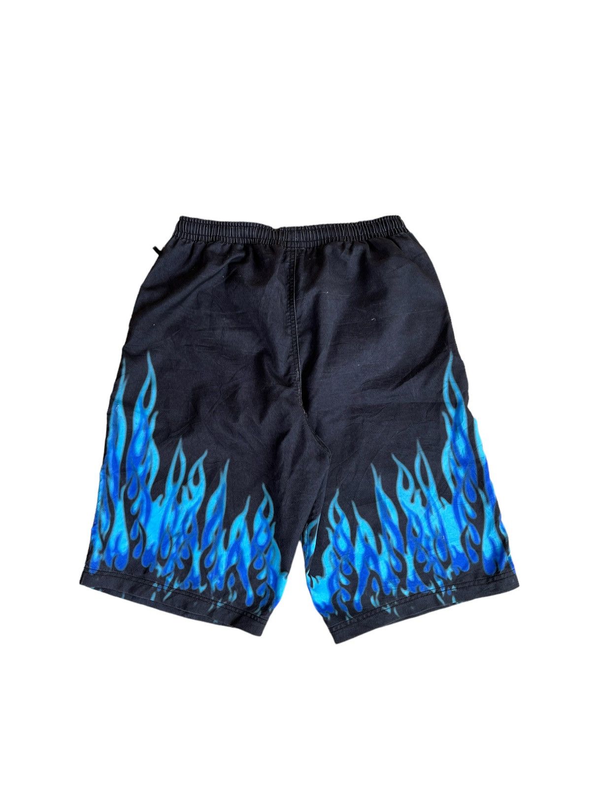 One Piece One Piece Blue Flame Shorts Size US 31 - 4 Thumbnail