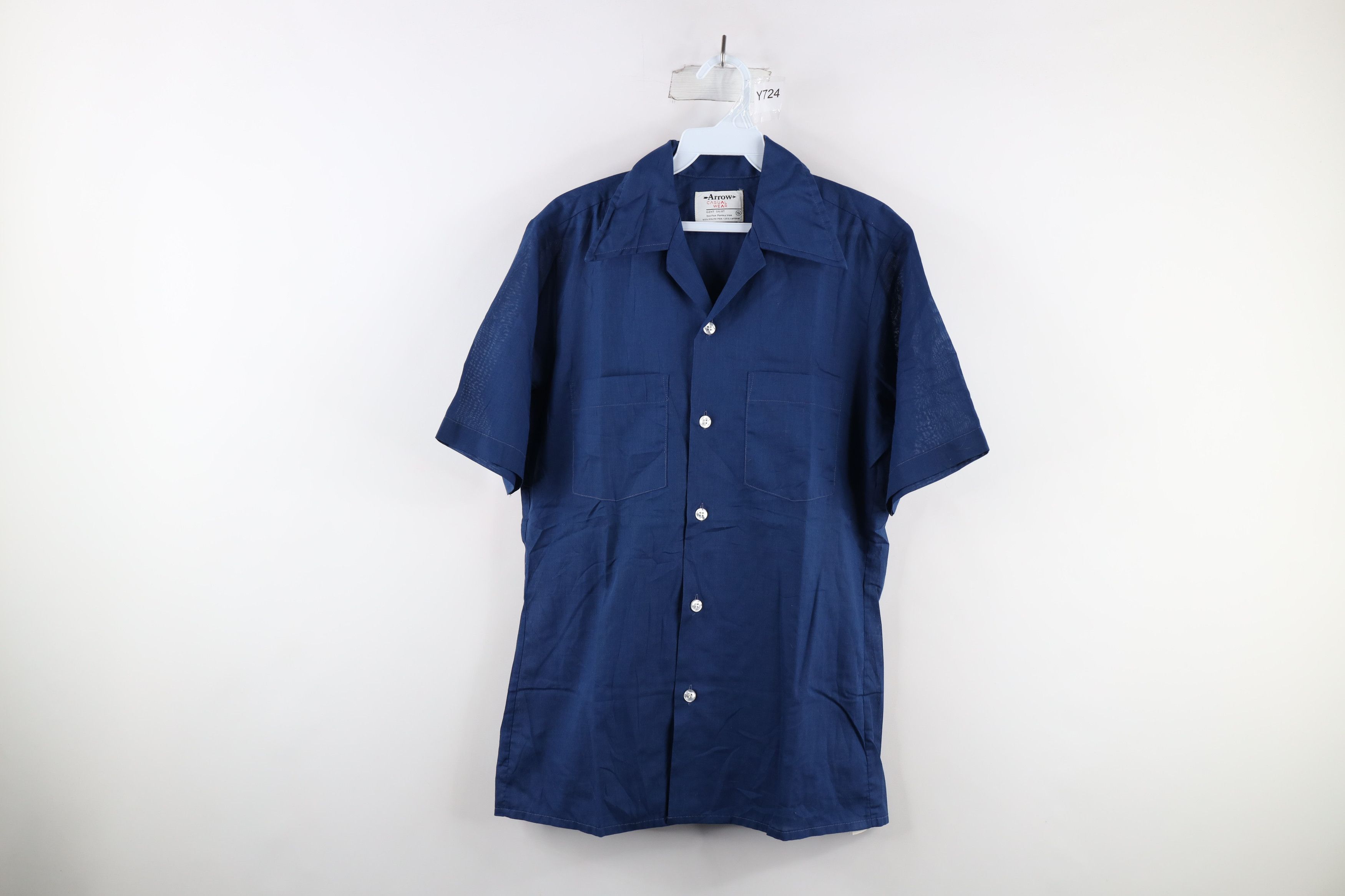 50s rayon gabardine shirts 【ARROW】 40-50s Arrow L⁄S Rayon