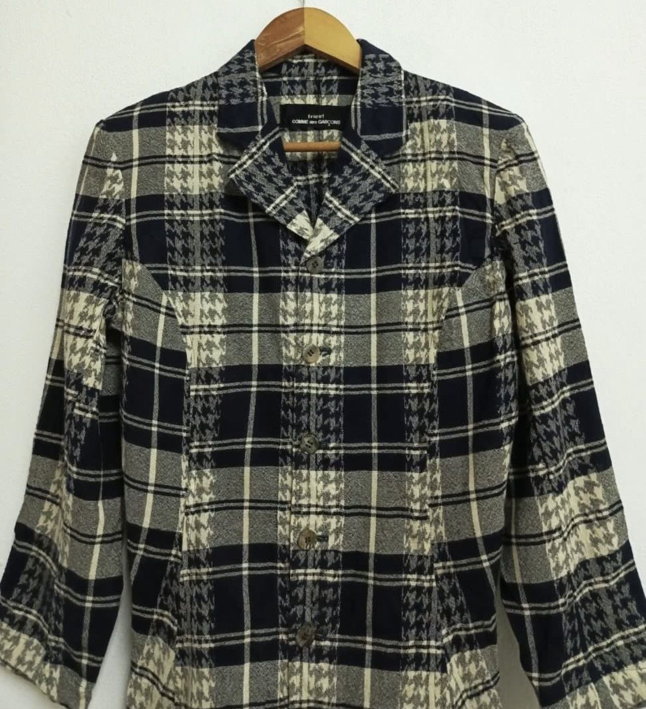 Tricot Comme des Garcons A/W 1992 COMME DES GARCONS TRICOT PLAID SHIRT BLOUSE JACKET Size S / US 4 / IT 40 - 3 Thumbnail