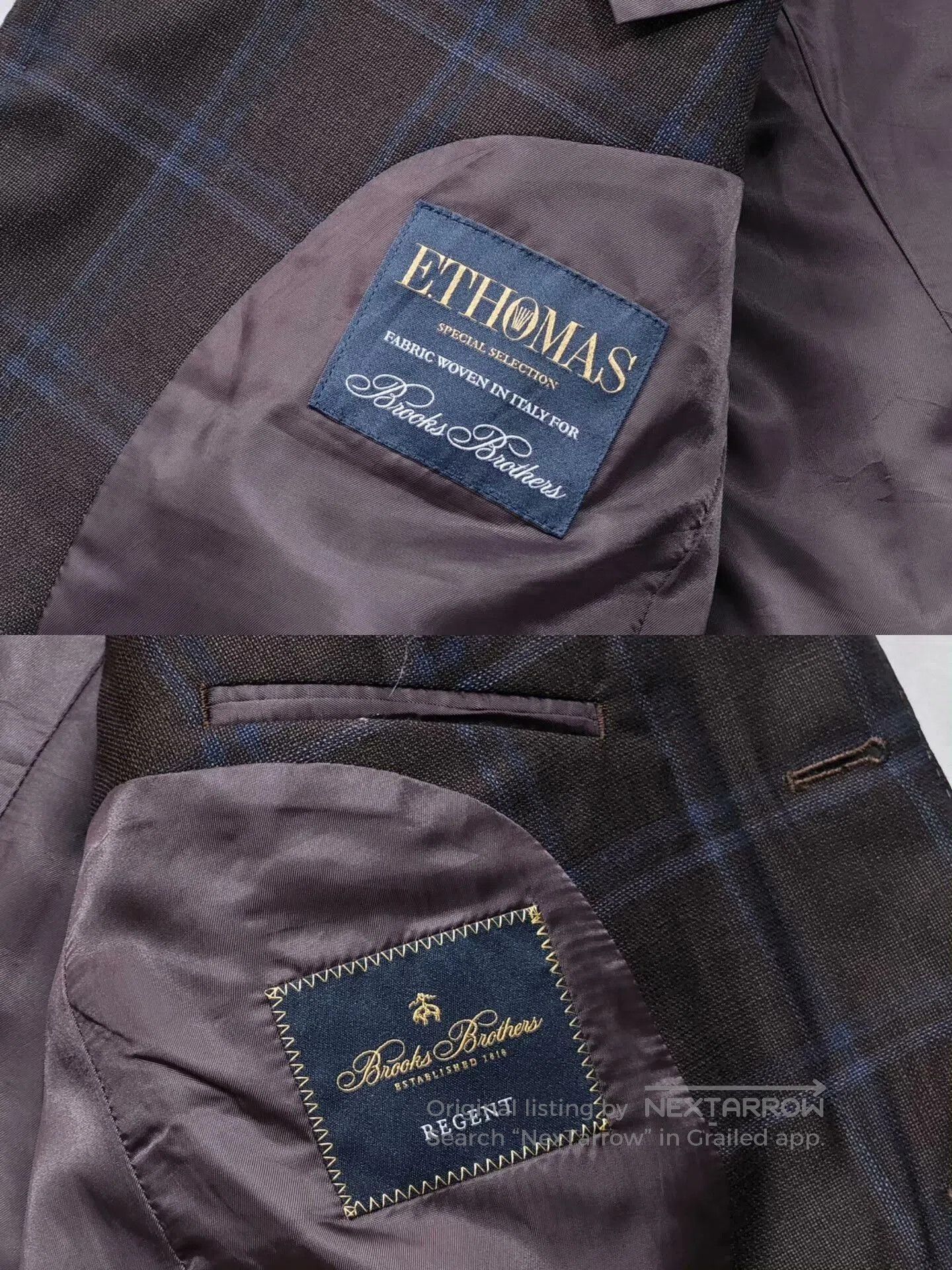 Brooks Brothers Brooks Brothers E. Thomas Wool Suit. Size US M / EU 48-50 / 2 - 8 Thumbnail