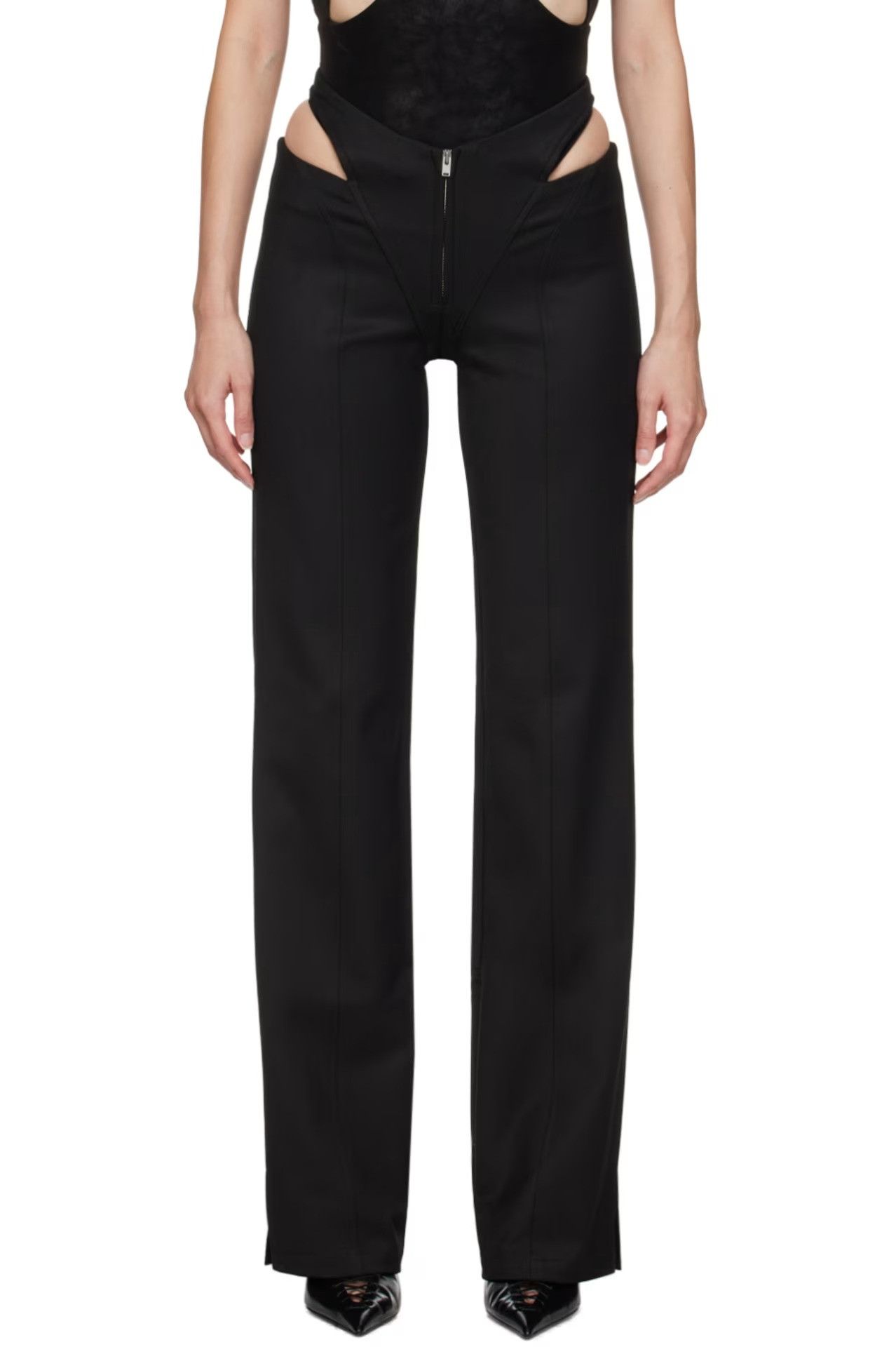 Misbhv $430 MISBHV Black Cut Out Pants Size 27" / US 4 / IT 40 - 1 Thumbnail