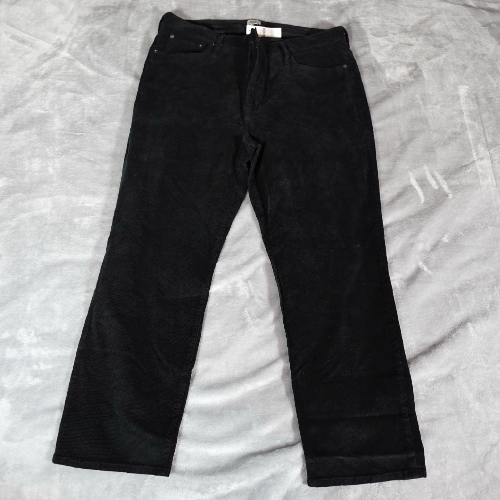 J.Crew J.Crew Women's Vintage Slim Straight Corduroy Pants 35 Black Casual Fall Spring Summer New Size 35" - 2 Thumbnail